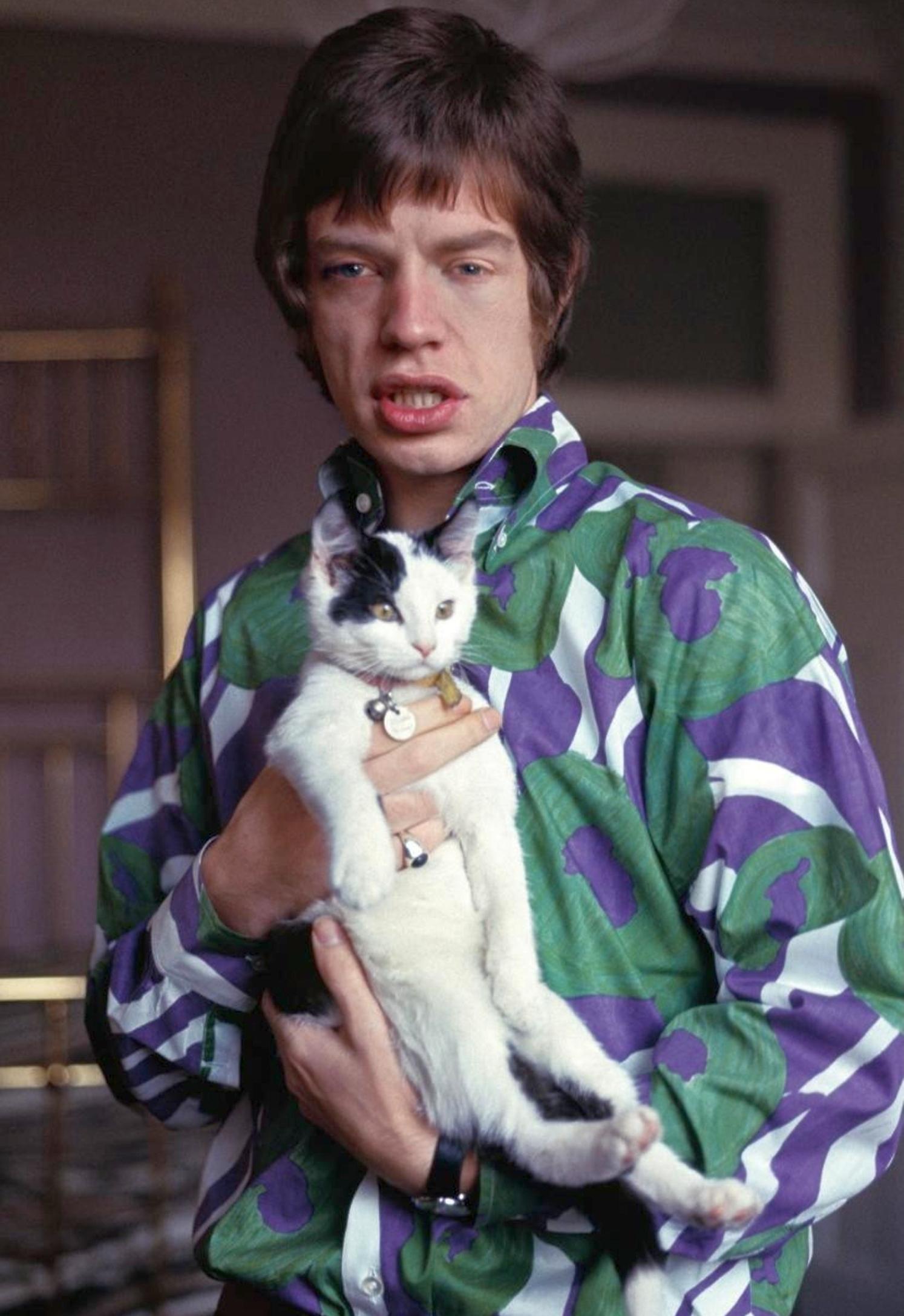 Mick Jagger and friend in 1966. (Image - Gered Mankowitz).jpeg