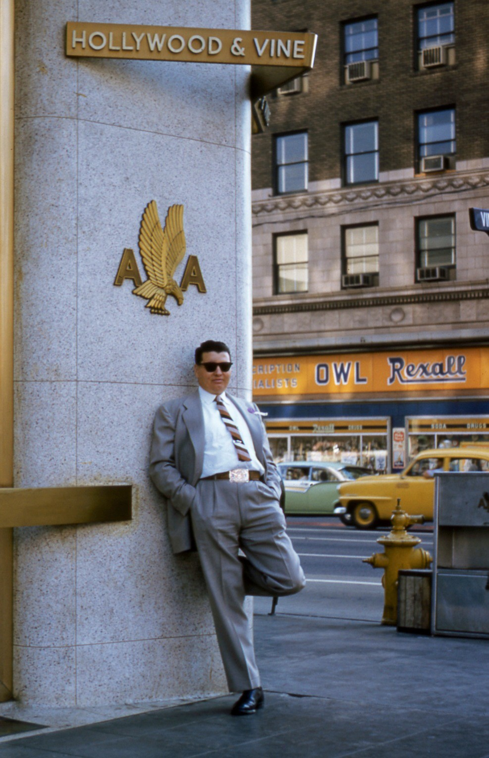 Hanging out at Hollywood & Vine, 1947.png