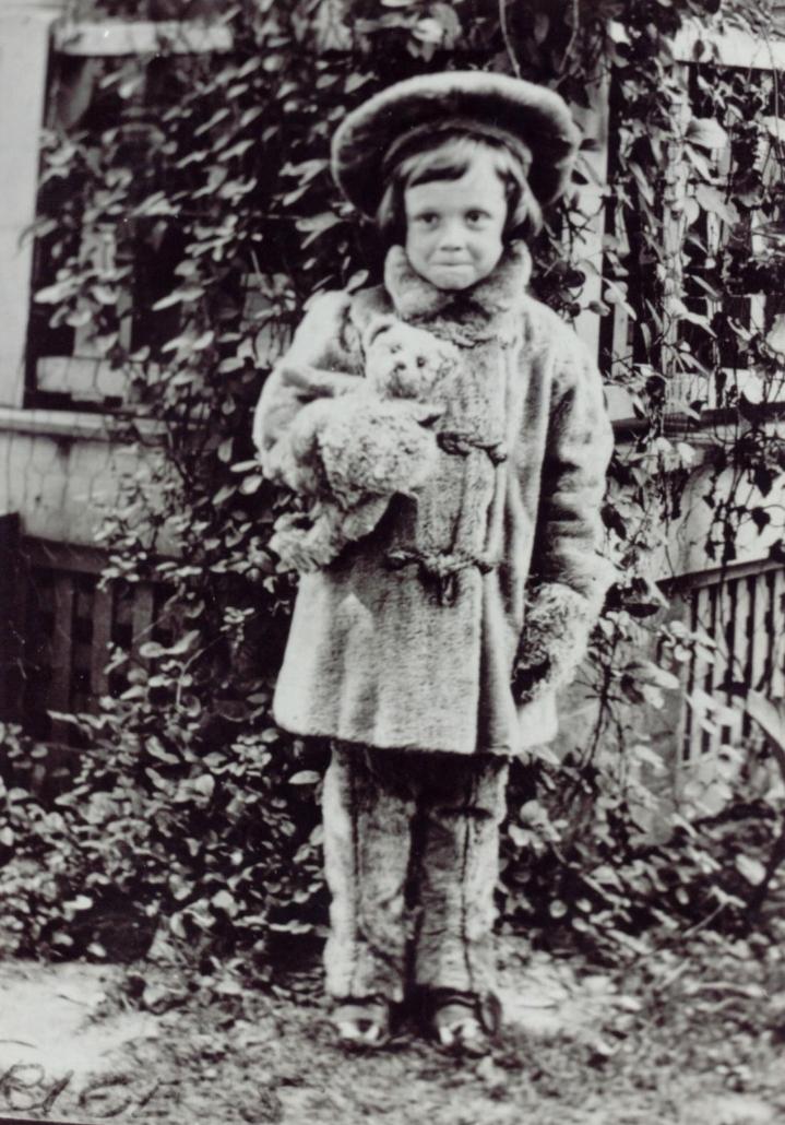 My Great Grandfather in 1907 with the first Teddy Bear ever (known to be) sold in America.jpeg
