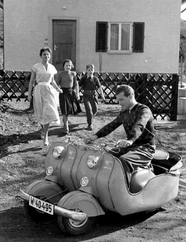In 1953, the NSU factory at Dusseldorf Germany has introduced the Double-Lambretta.jpg
