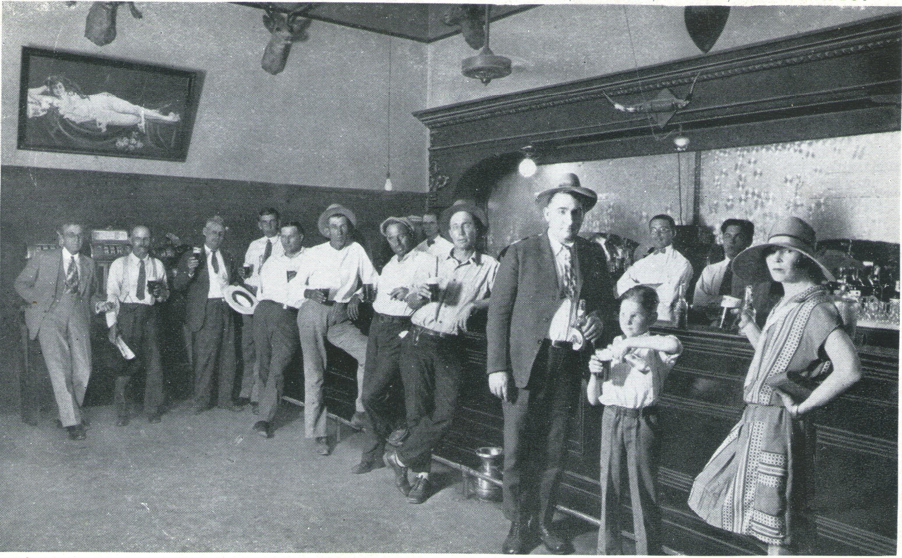 Nogales, sonora (Mexico). Very likely during prohibition so late 1920s or early 1930s. The bar is mexican owned but the clients are mostly from the US.jpeg