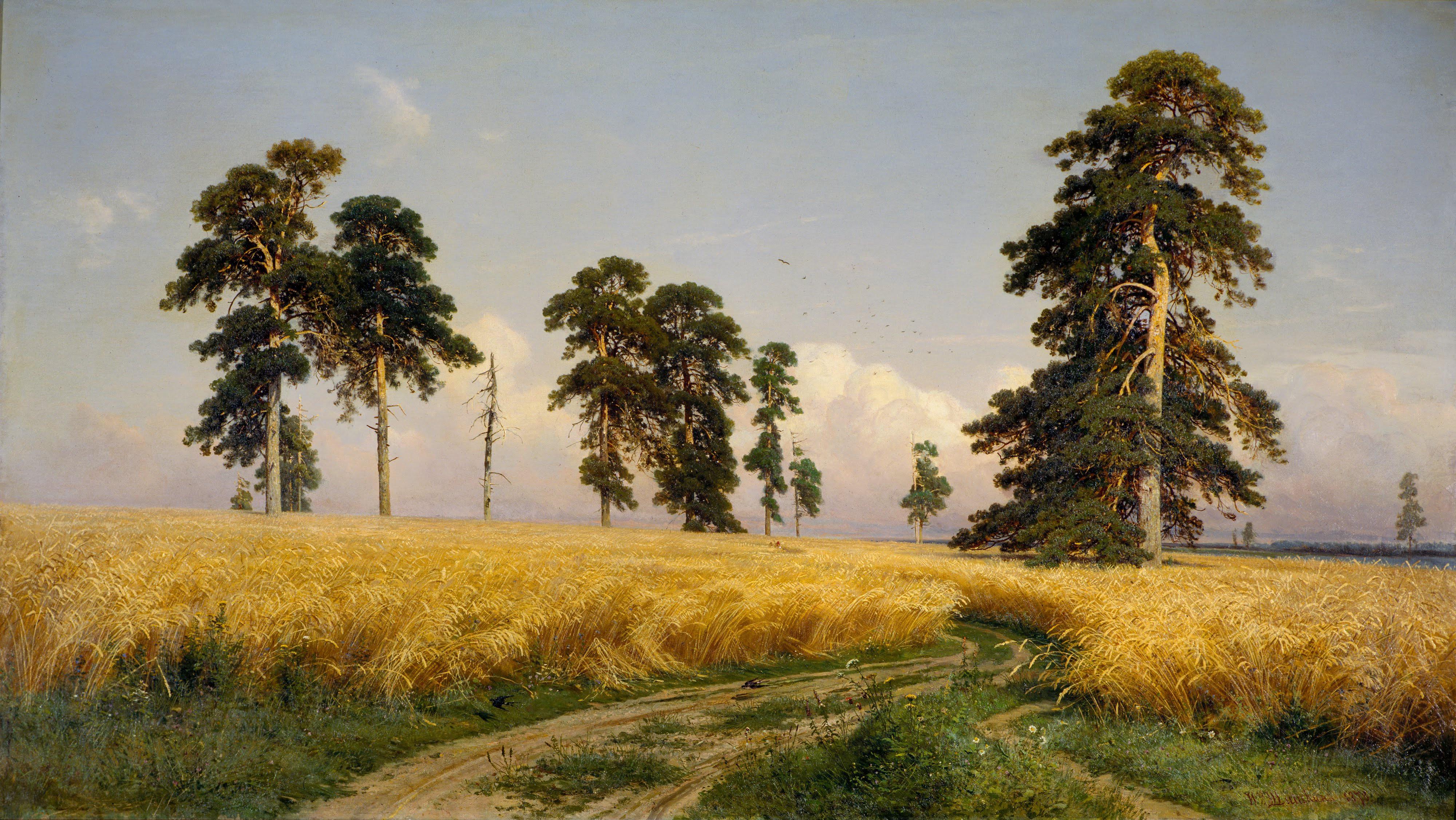 Ivan Shishkin. Field of Wheat. Oil on canvas. 1878.jpeg