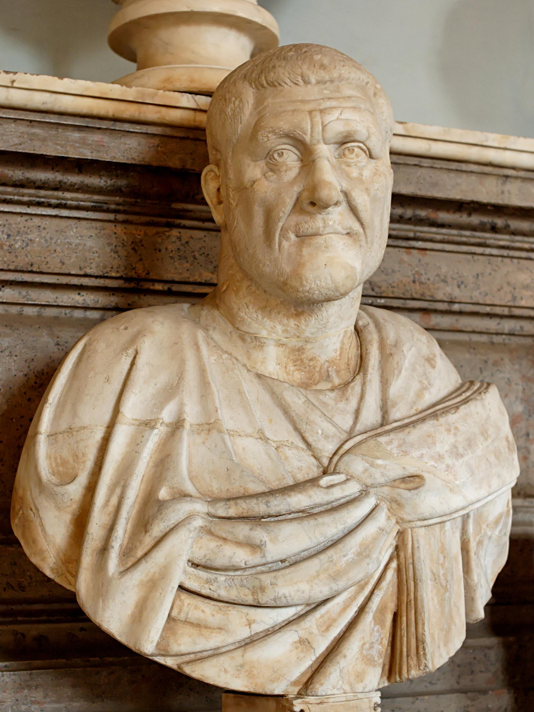 Maximinus Thrax reigned c. March 235 – June 238, the tallest roman emperor ever supposedly standing at 8 feet tall (244cm).jpeg