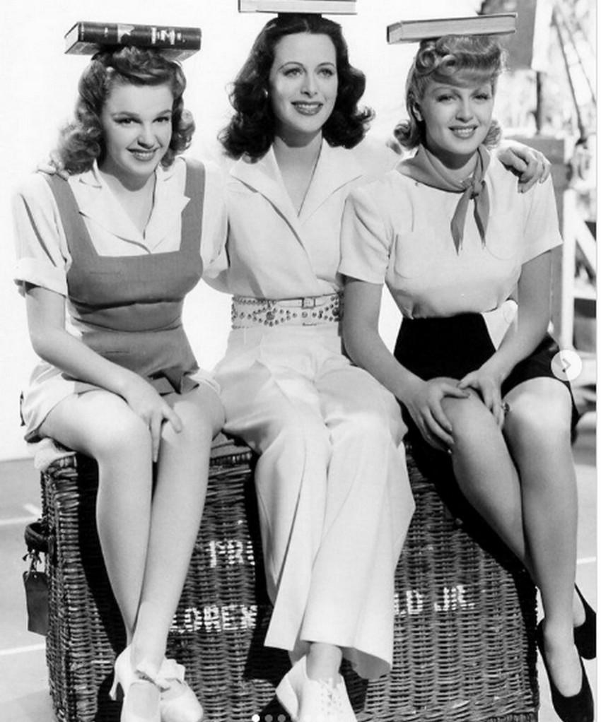 Judy Garland, Hedy Lamarr and Lana Turner in Ziegfeld Girl. (1941).jpeg