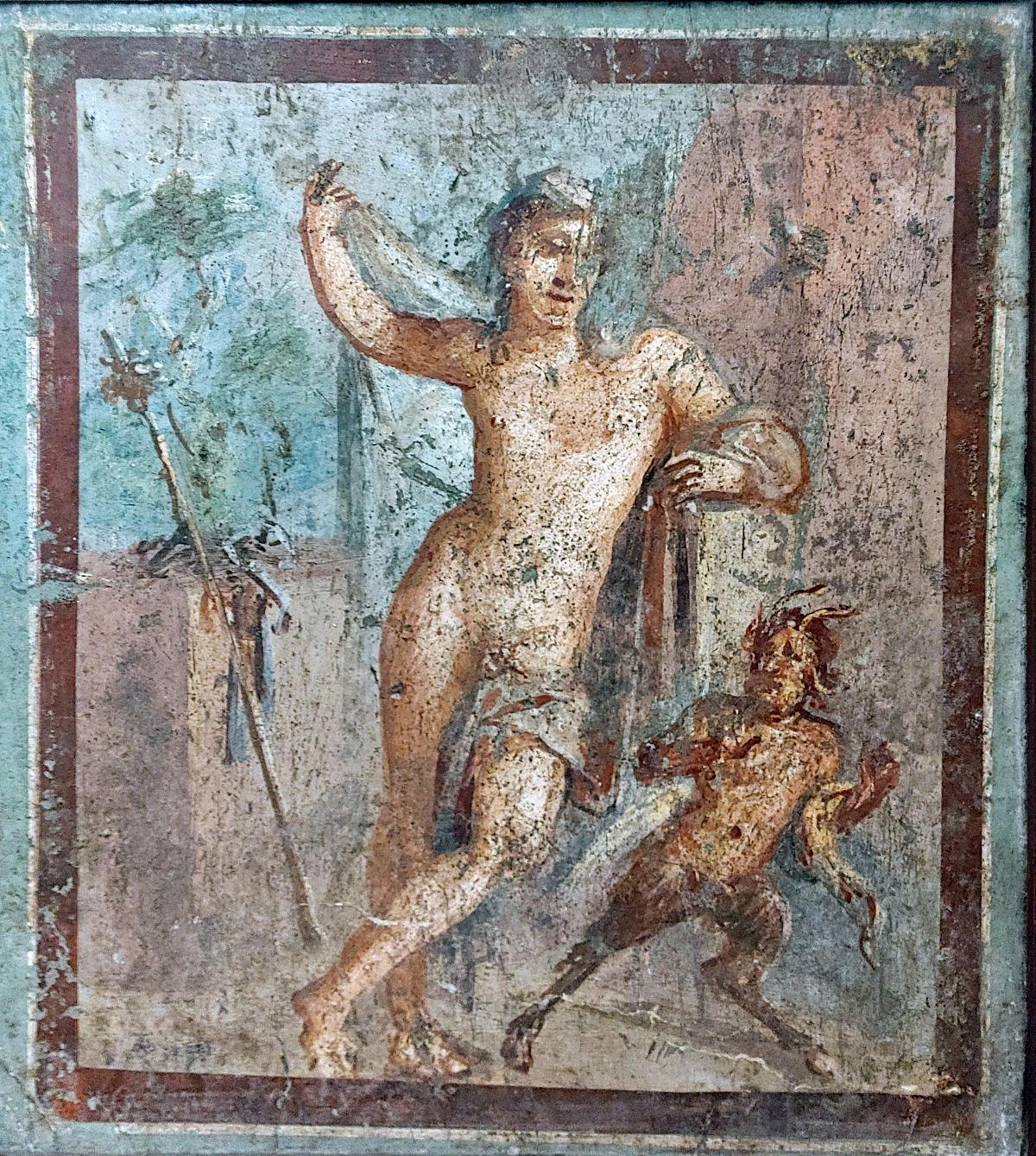 Roman fresco, 1st century CE, discovered in Pompeii.jpeg