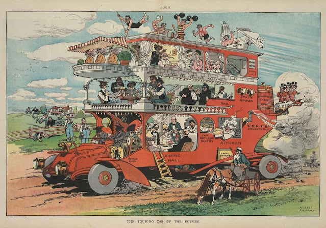 The touring car of the future, sketch by Albert Levering,1905.jpg