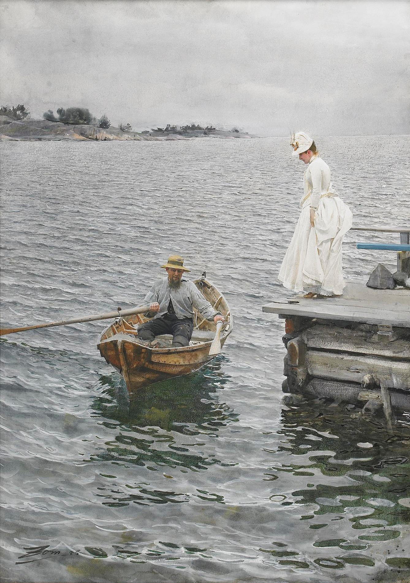 Anders Zorn, Sommarnöje, Watercolour, 1886.jpeg
