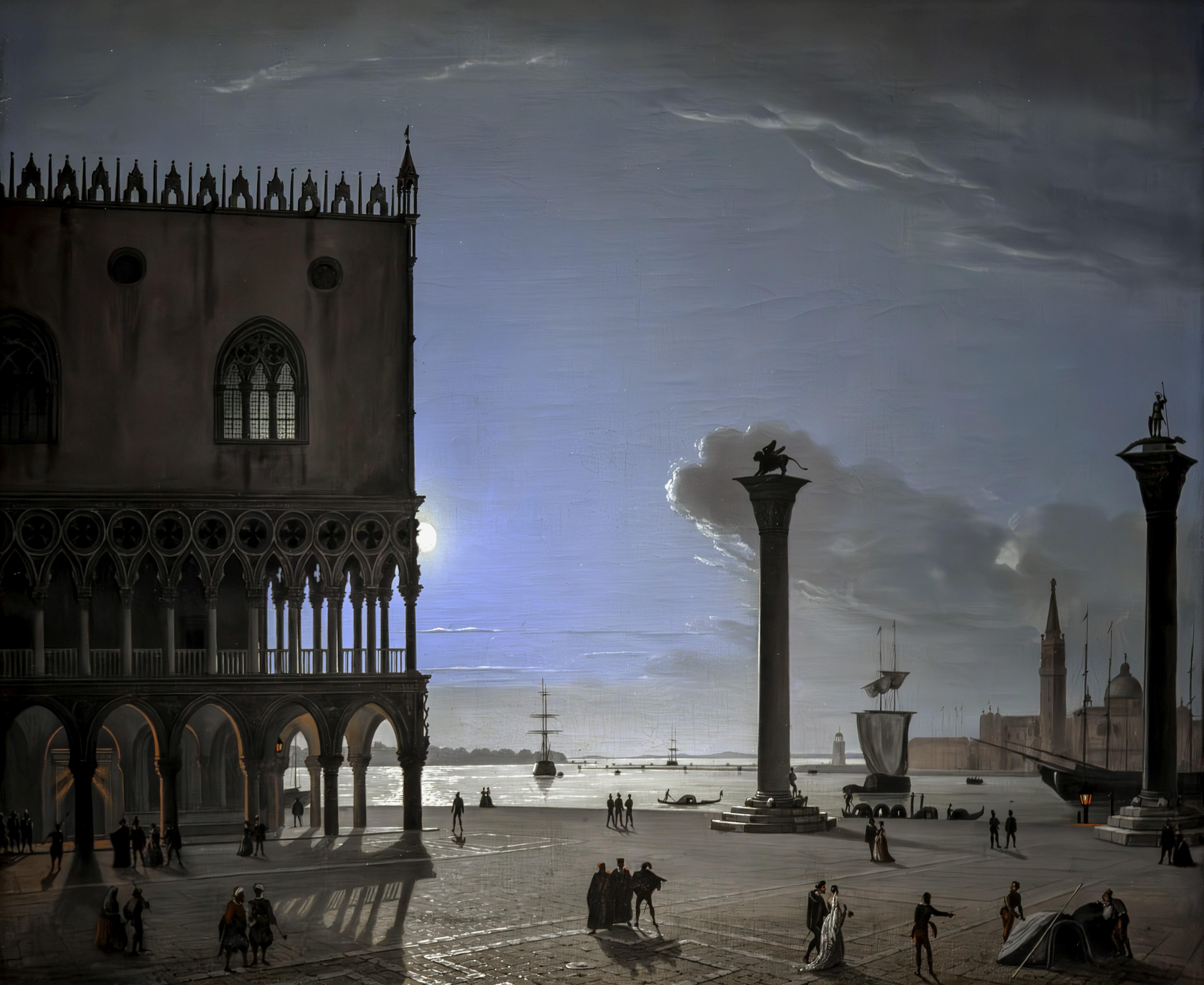 Ippolito Caffi - Notturno (Venezia) (c.1850).jpeg