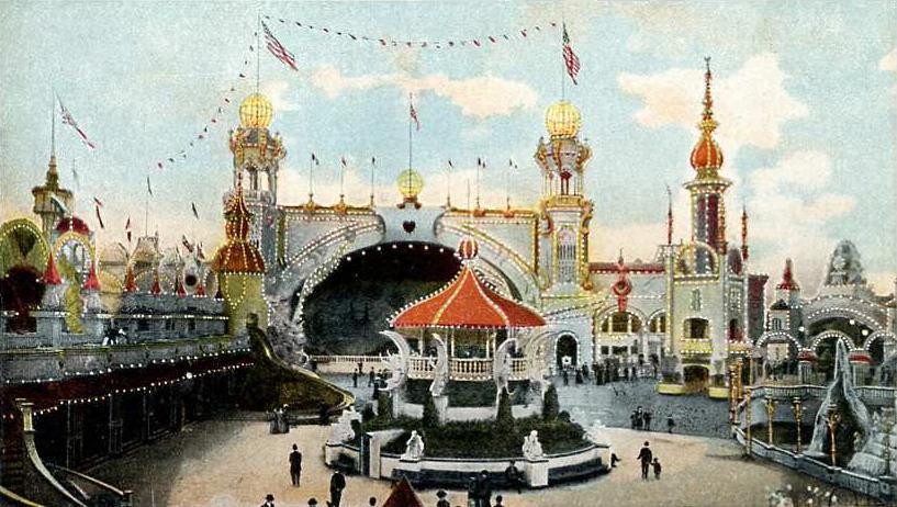 Nemo's ornate architecture was inspired by McCay's memories of the 1893 World's Columbian Exposition in Chicago, and his experience working at Coney Island (Luna Park pictured)..jpg