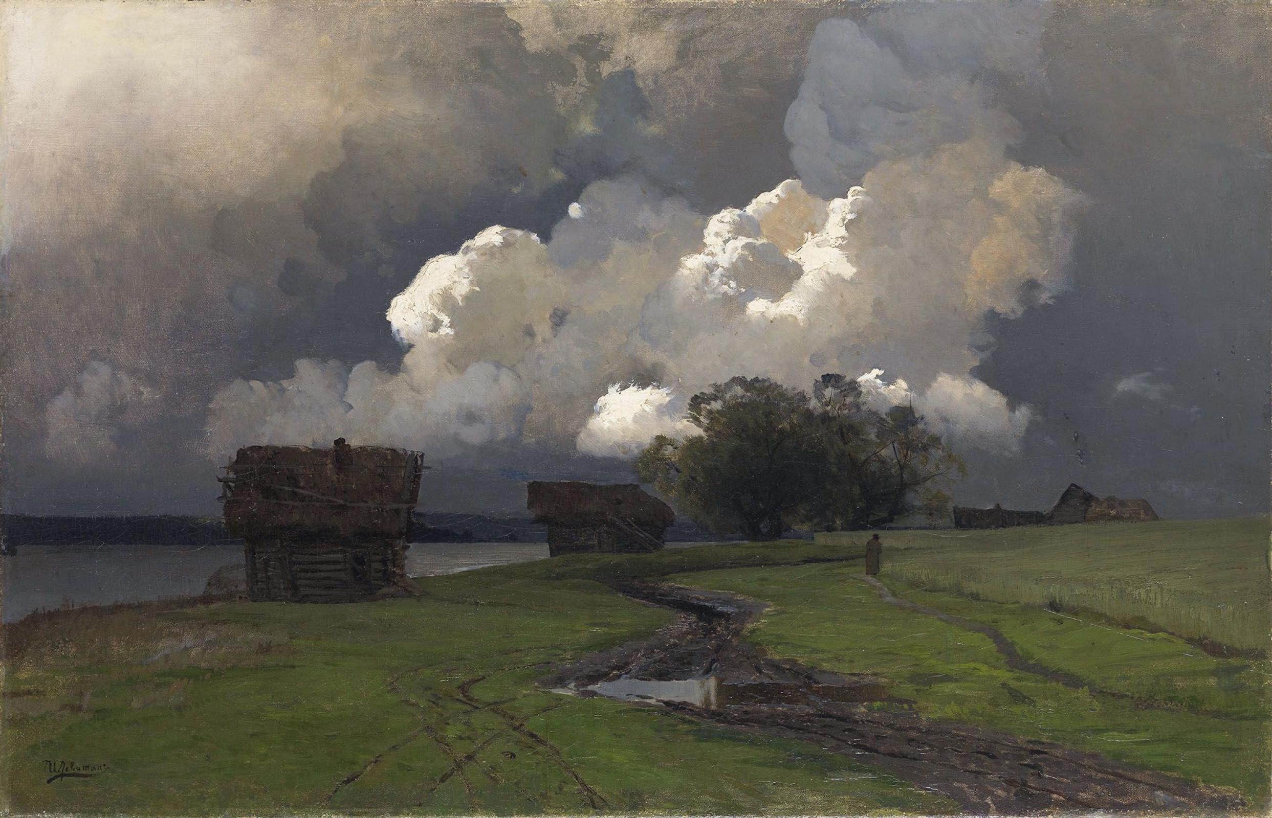 Isaac Levitan - In the vicinity of the Savvino-Storozhevsky monastery (1880).jpeg