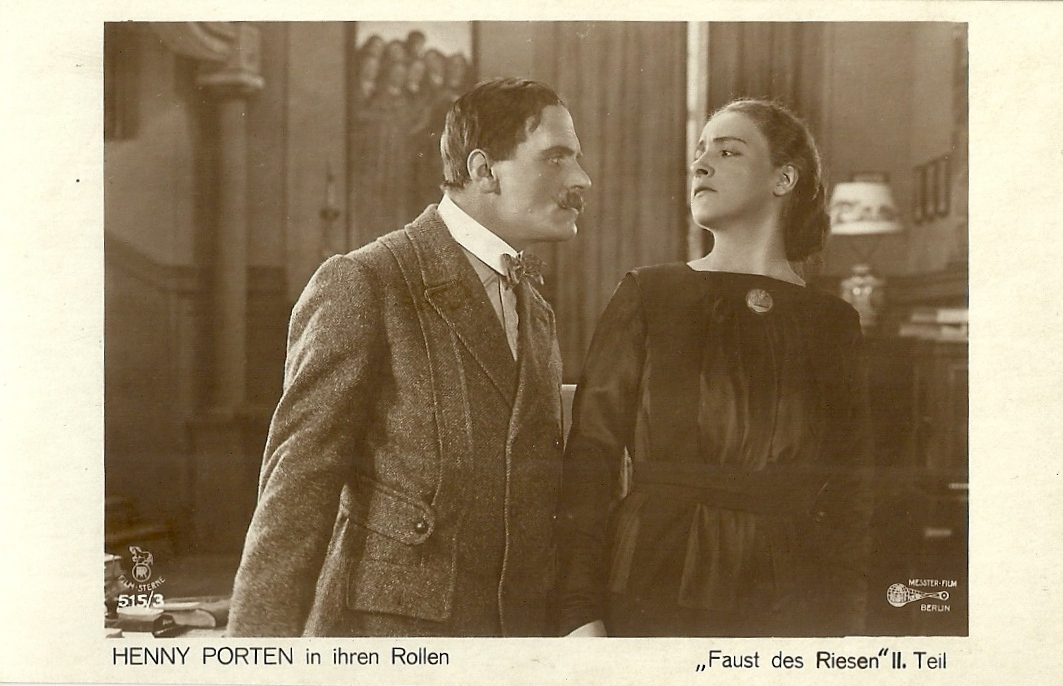 Henny Porten and Eduard von Winterstein in the German two-part silent film drama Die Faust des Riesen (Rudolf Biebrach, 1917).jpg