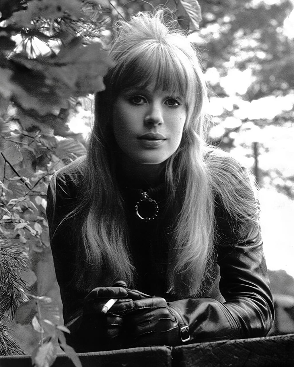 Marianne Faithfull in The Girl on the Motorcycle, the sixth most popular film in Britain during that year, 1968.jpeg