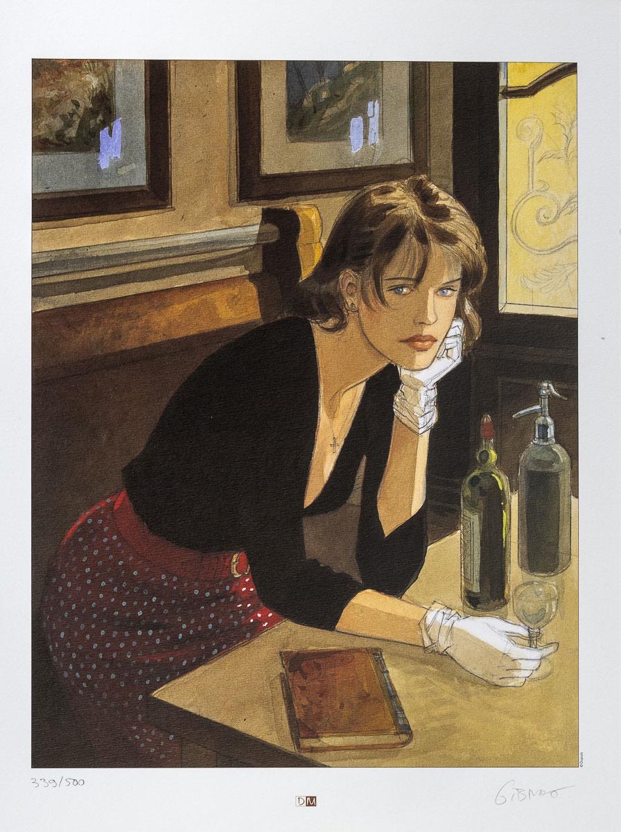 Jean-Pierre Gibrat (1954-) - The Reprieve - Cécile at the Café.jpeg