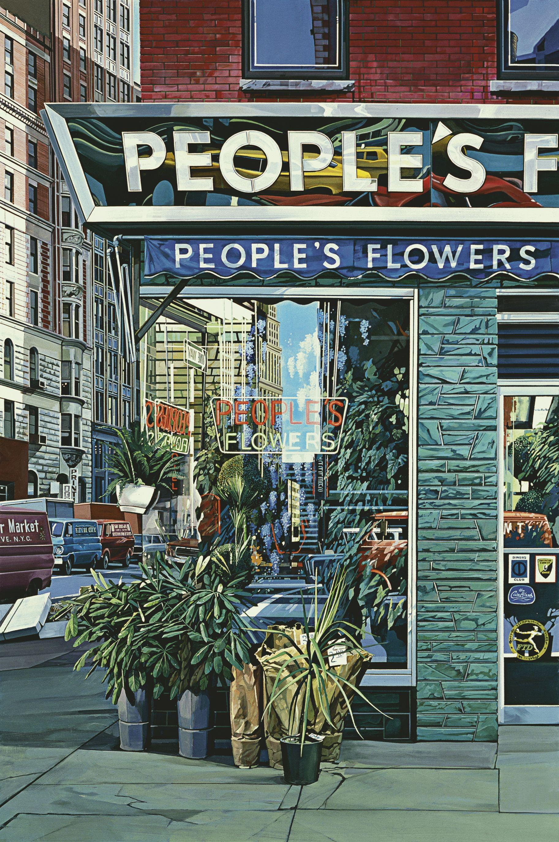 Richard Estes - People's Flowers (1970s).jpeg