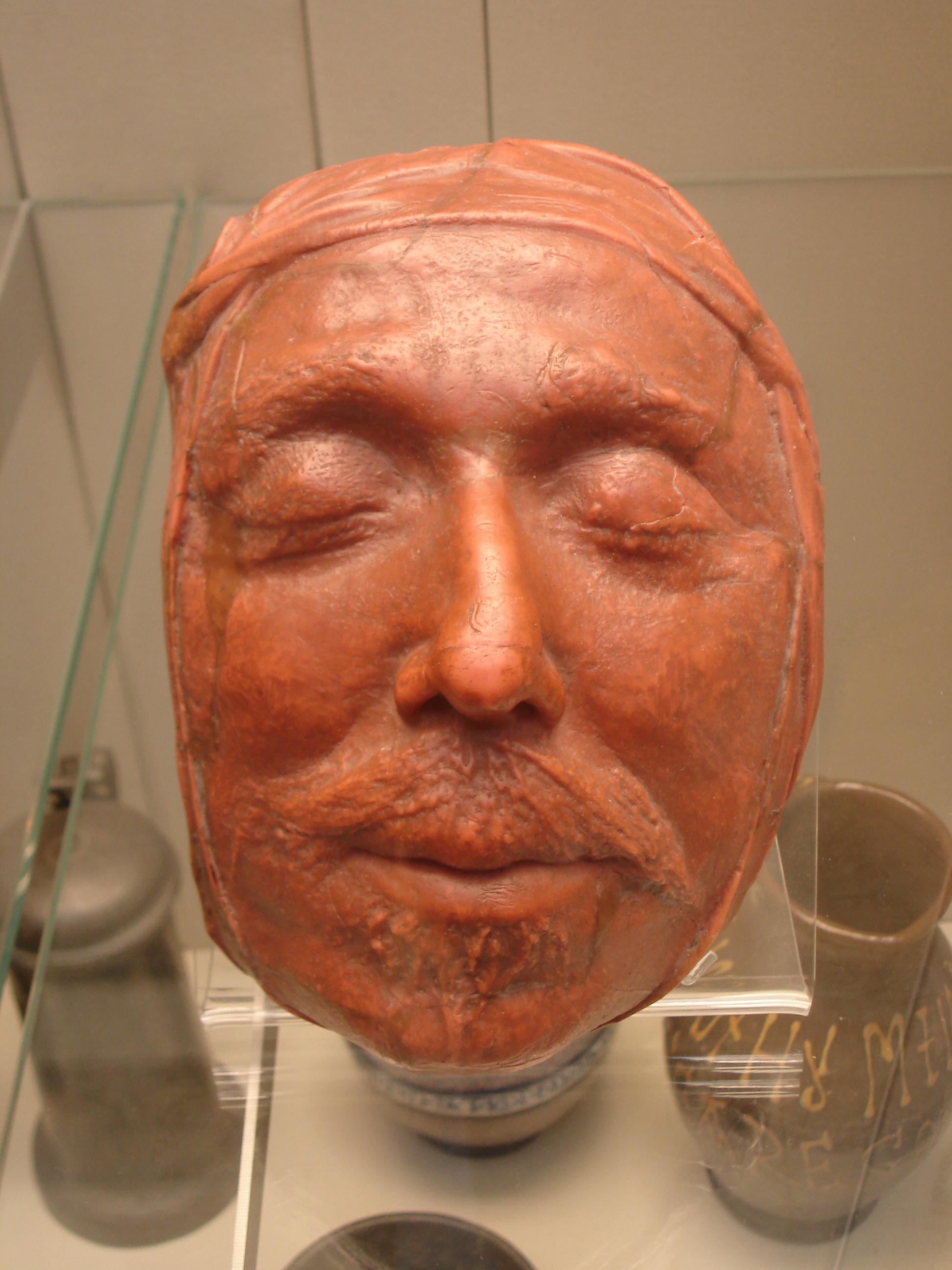 The death mask of Oliver Cromwell (died 1658).jpeg