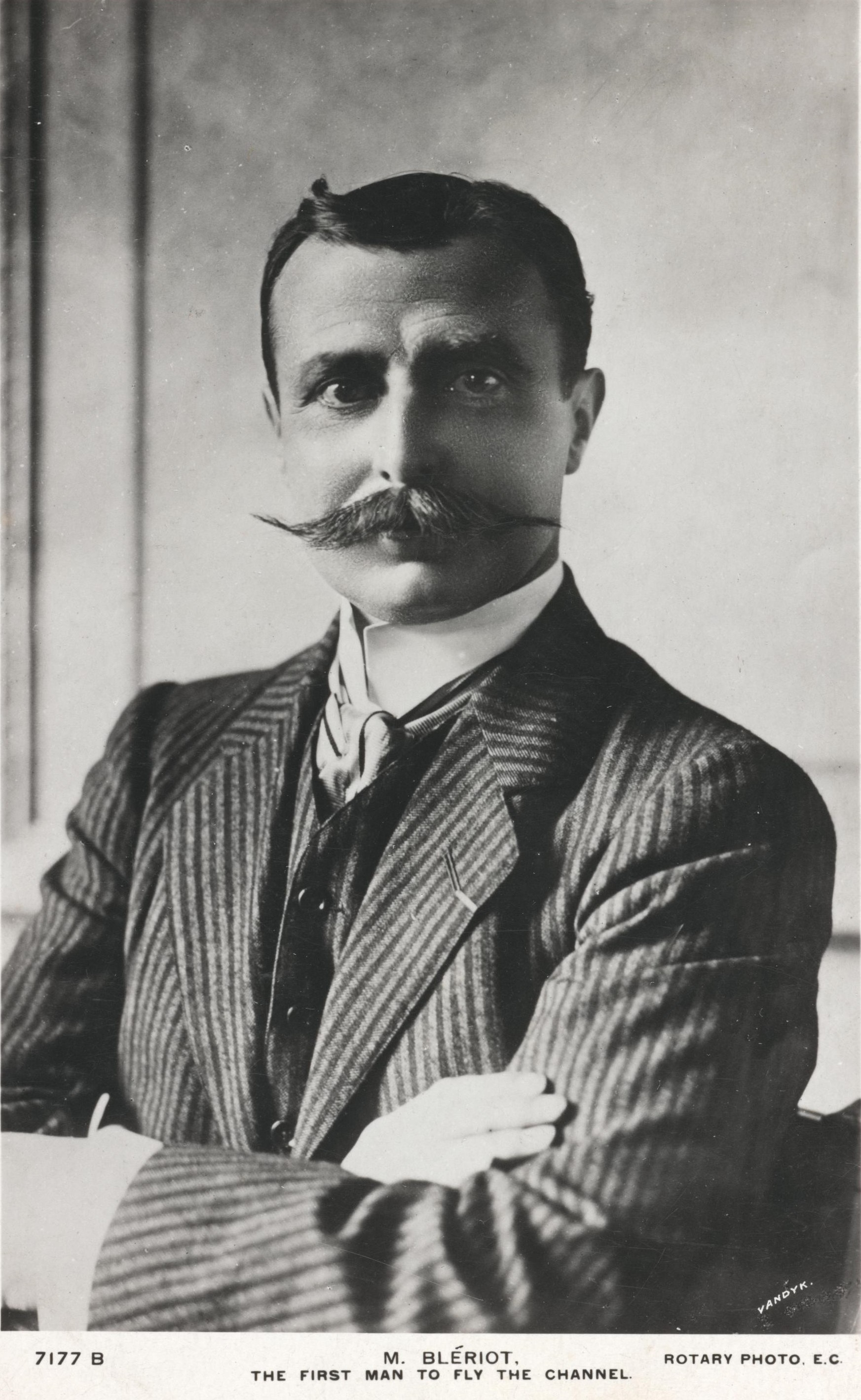 Louis Charles Joseph Blériot, aviator and inventor, who created the first successful monoplane and was the first to fly the English Chanel in a heavier than air craft. [1911].jpg