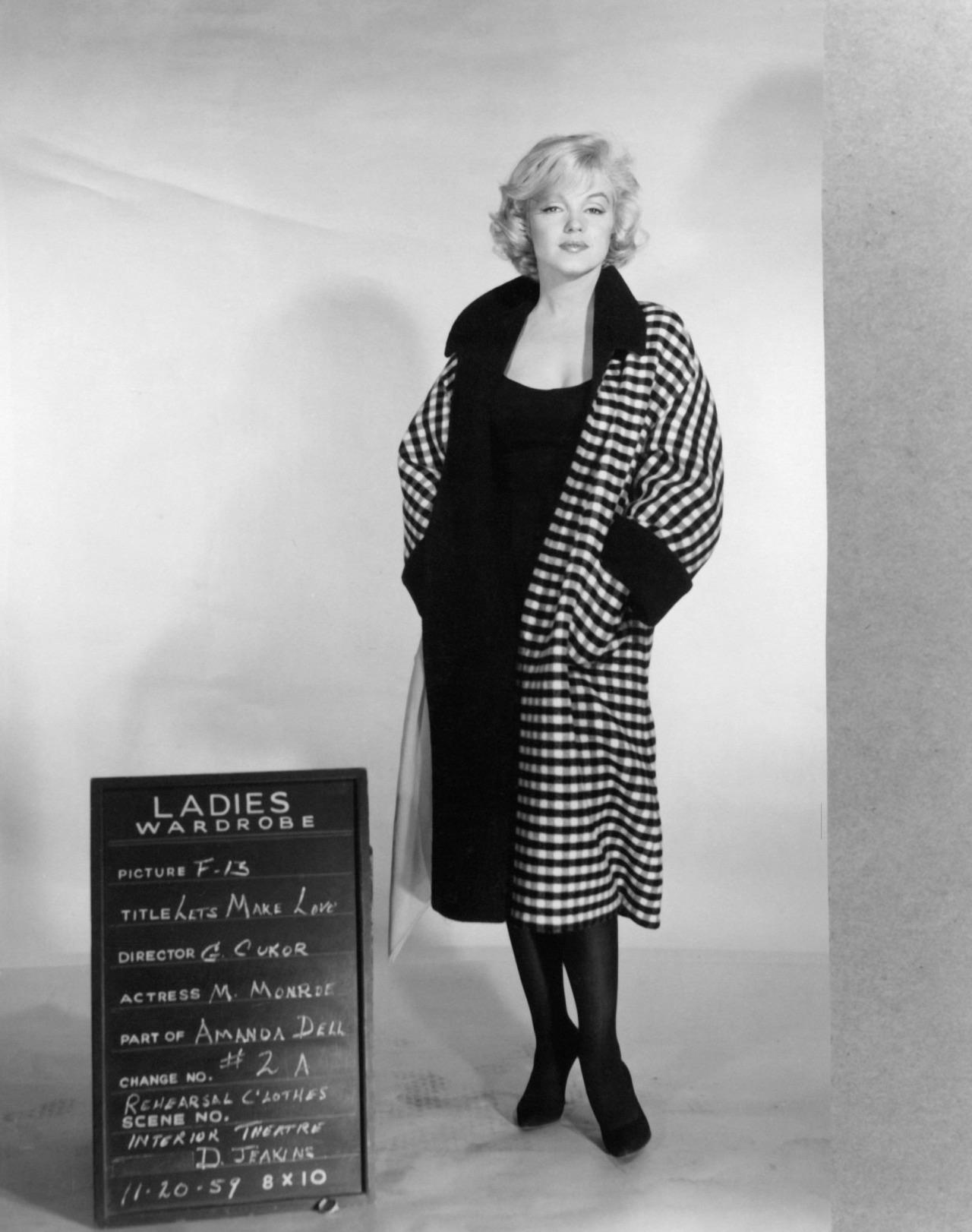 Marilyn Monroe in the wardrobe tests for 'Let's Make Love', November 1959.jpeg