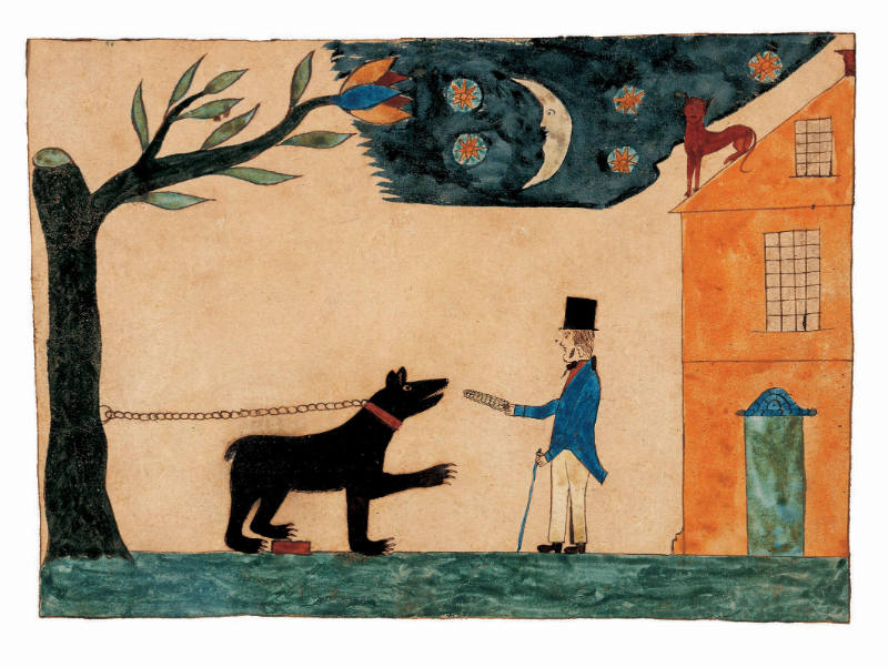 Man Feeding a Bear an Ear of Corn c. 1840.png