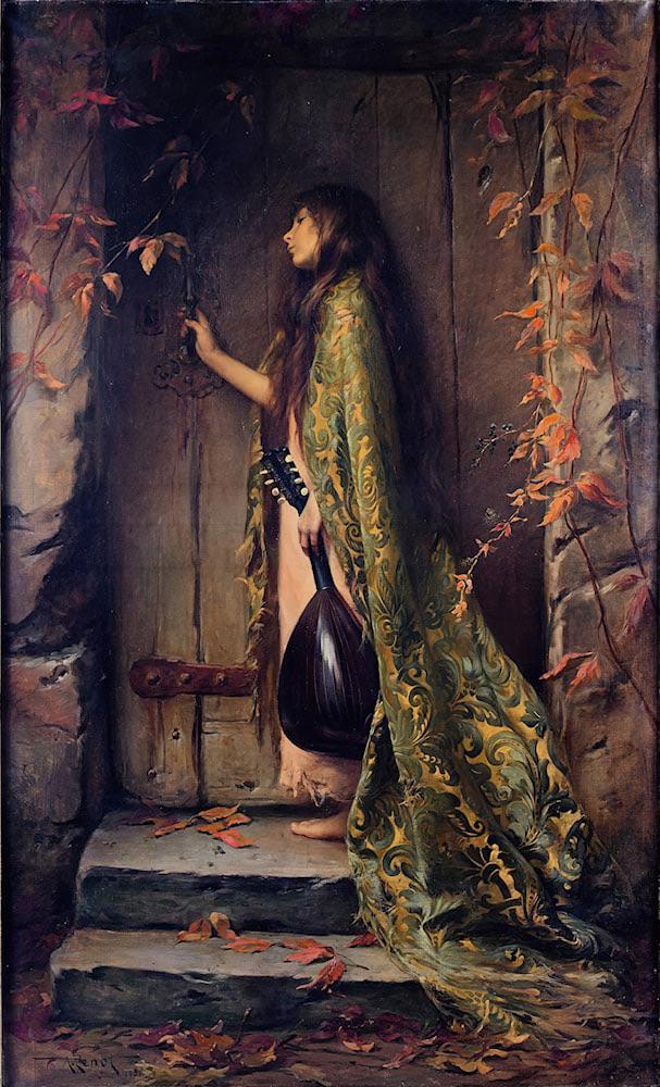 Albert-Joseph Penot, La Petite Cigale ou portrait de la fille de l'artiste, (Portrait of the artist's daughter), 1901.jpeg