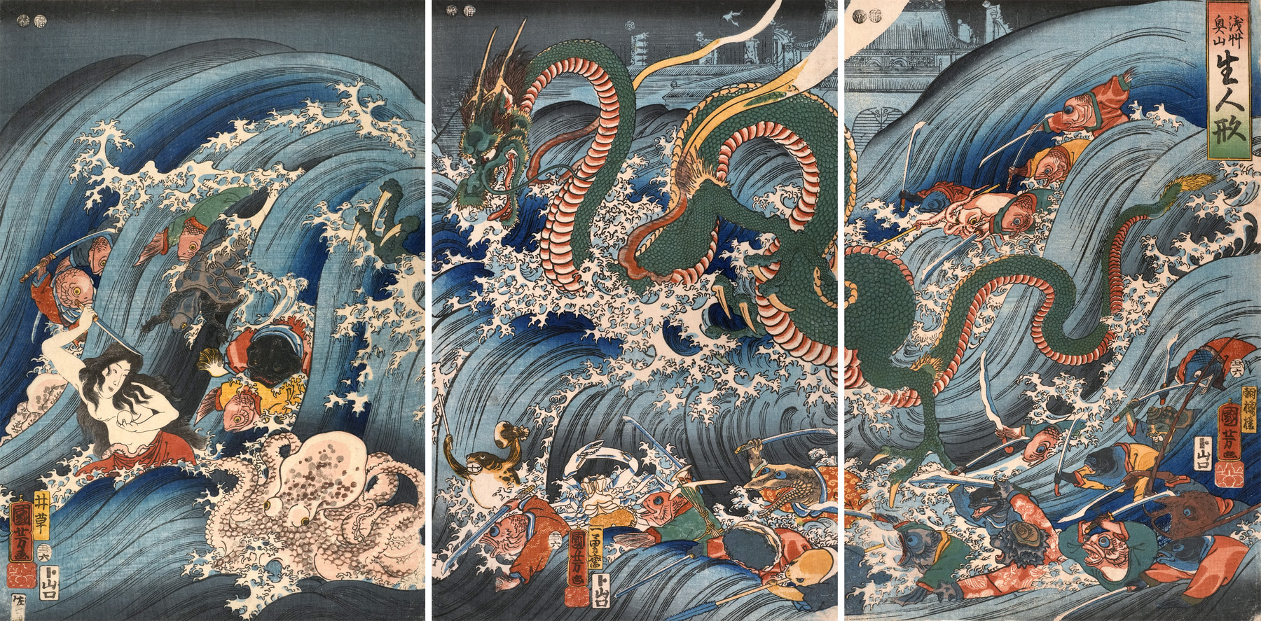 Utagawa Kuniyoshi (歌川 国芳) - Lifesized Dolls in the Inner Temple at Asakusa (ca. 1863).png