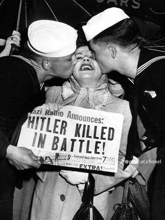 Americans celebrating the death of Hitler, 1945.png