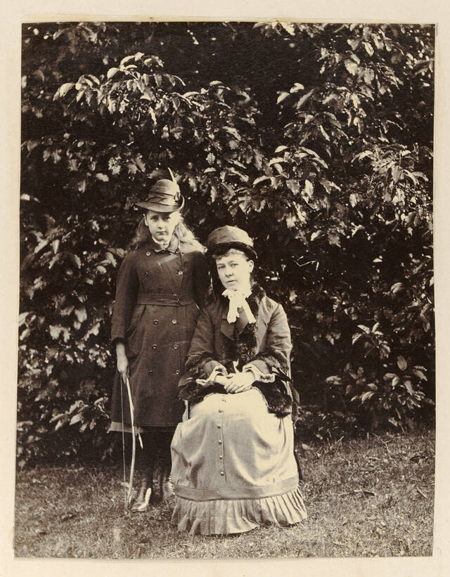 Beatrix Potter with her governess, Miss Davidson, by Rupert Potter, 1887.jpg