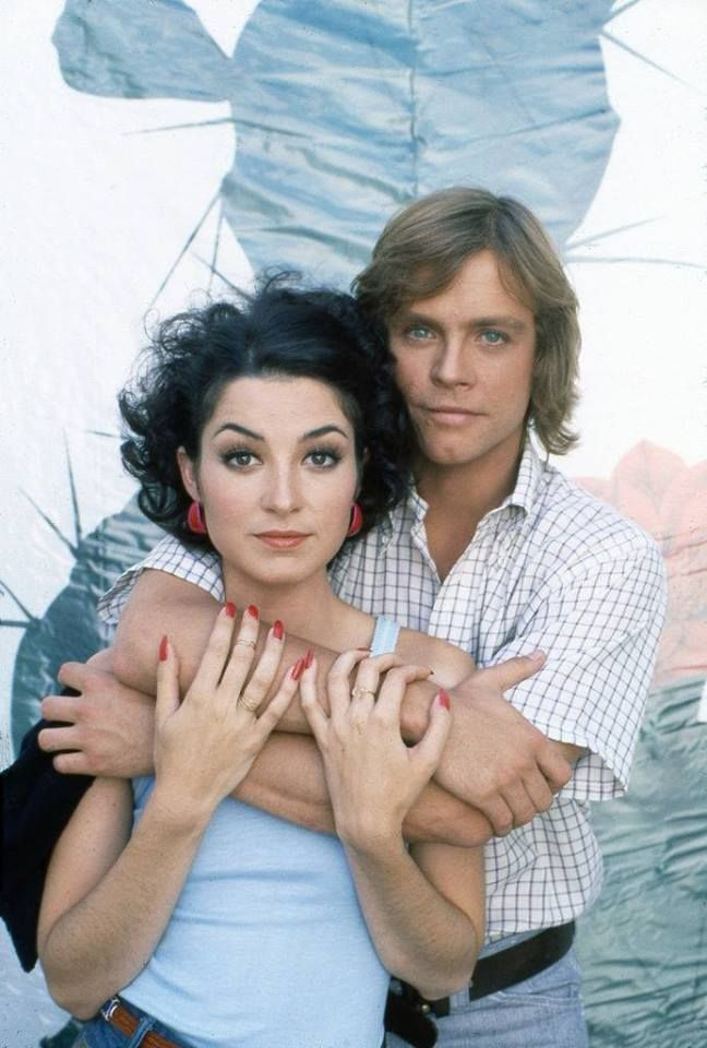 Mark Hamill and Annie Potts on the set of 'Corvette Summer', 1978.png