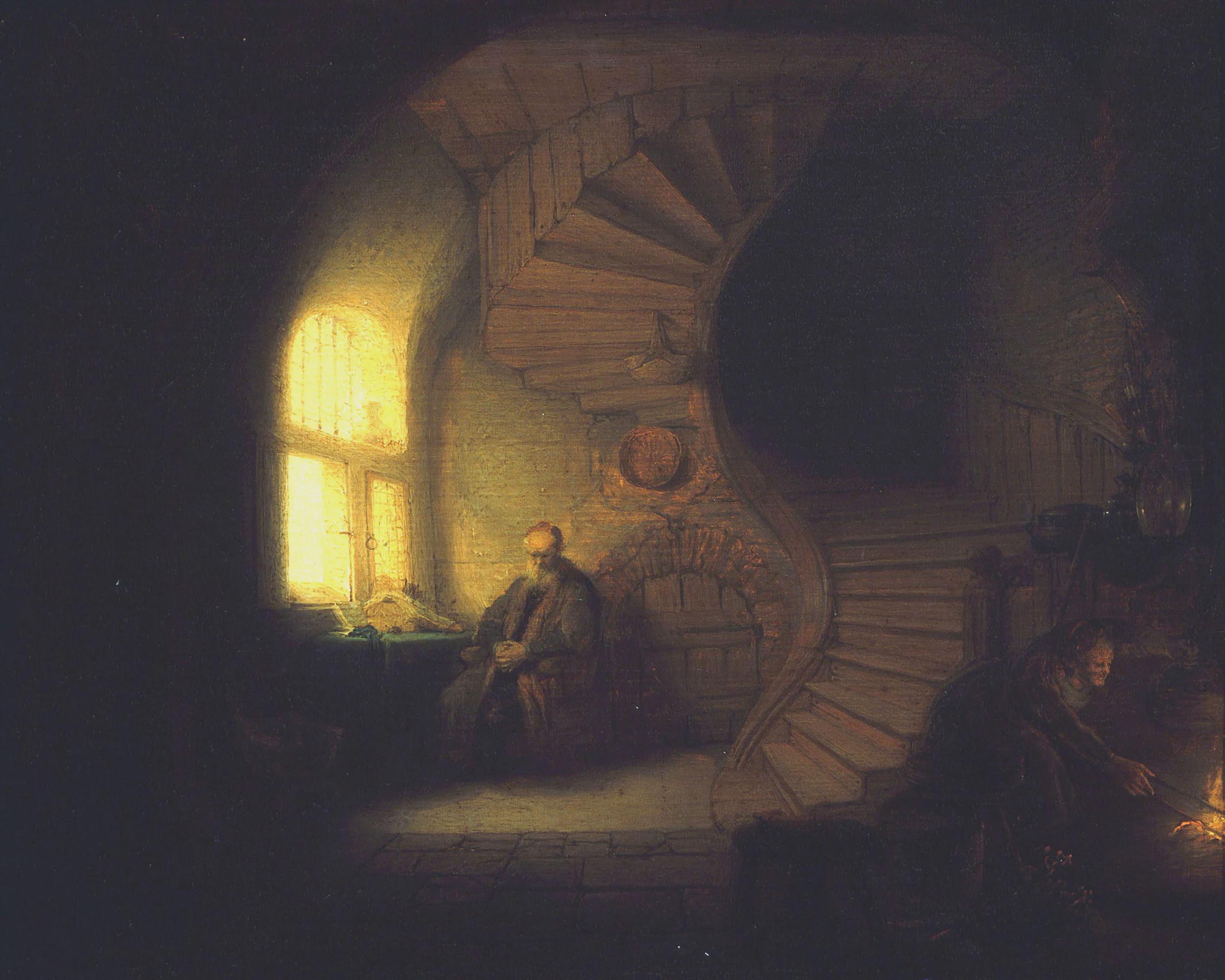 Rembrandt van Rijn - Philosopher in Meditation (1632).jpeg