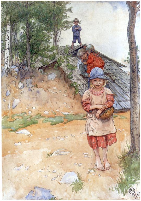 Carl Larsson, By The Cellar, 1917.jpeg