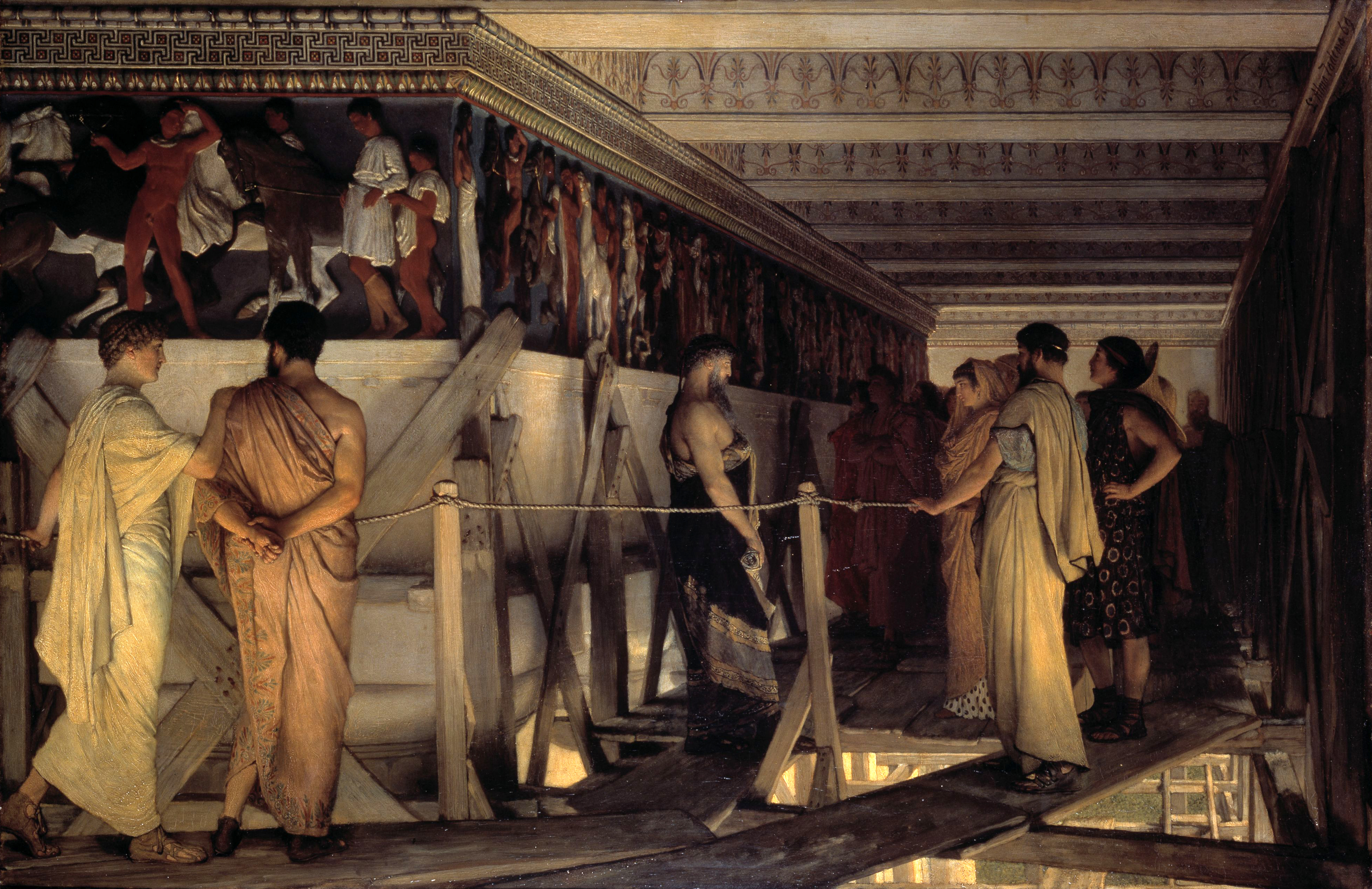 1868_Lawrence_Alma-Tadema_-_Phidias_Showing_the_Frieze_of_the_Parthenon_to_his_Friends.jpg