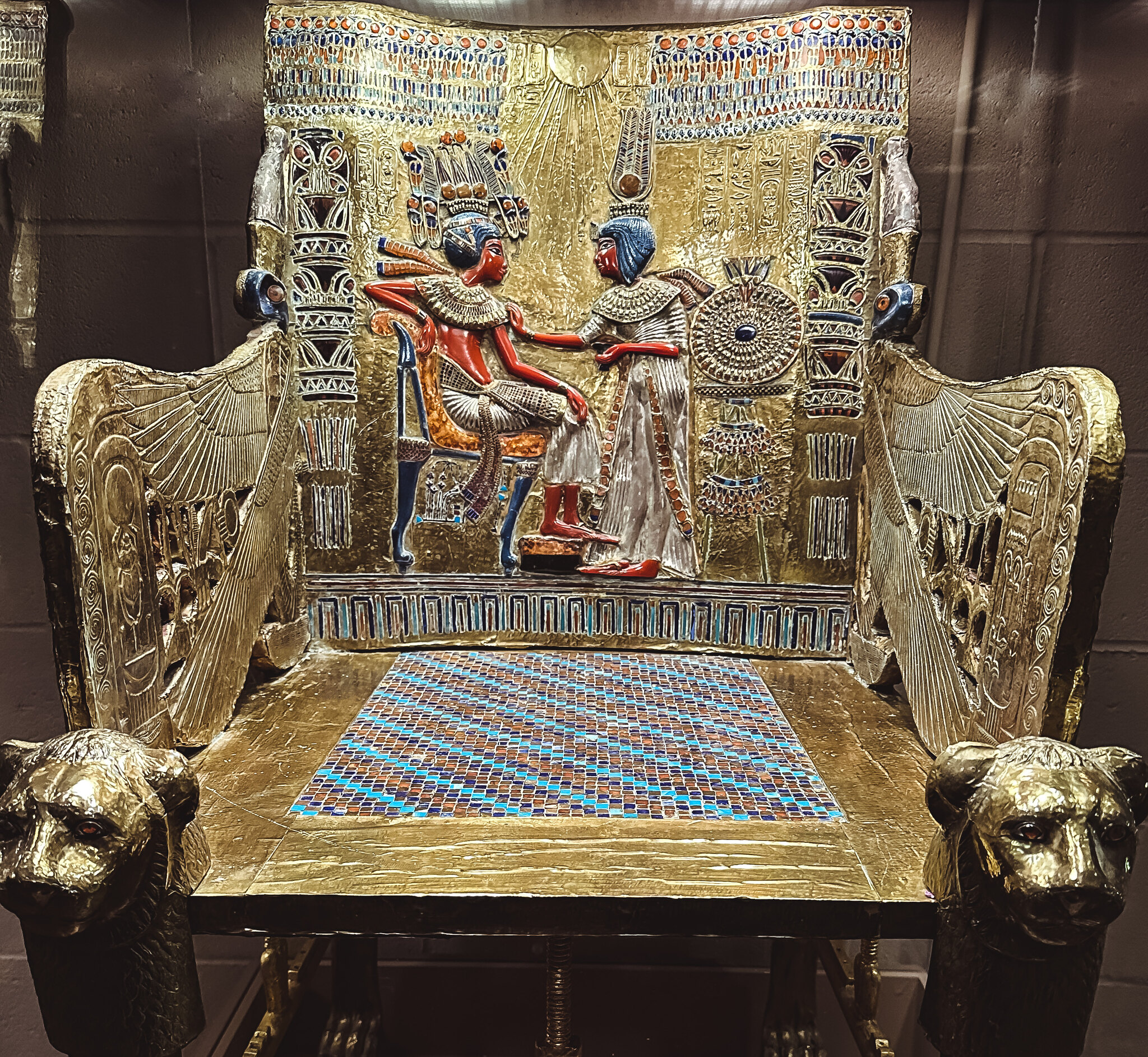The Golden Throne found in the antechamber of King Tut's Tomb.jpg