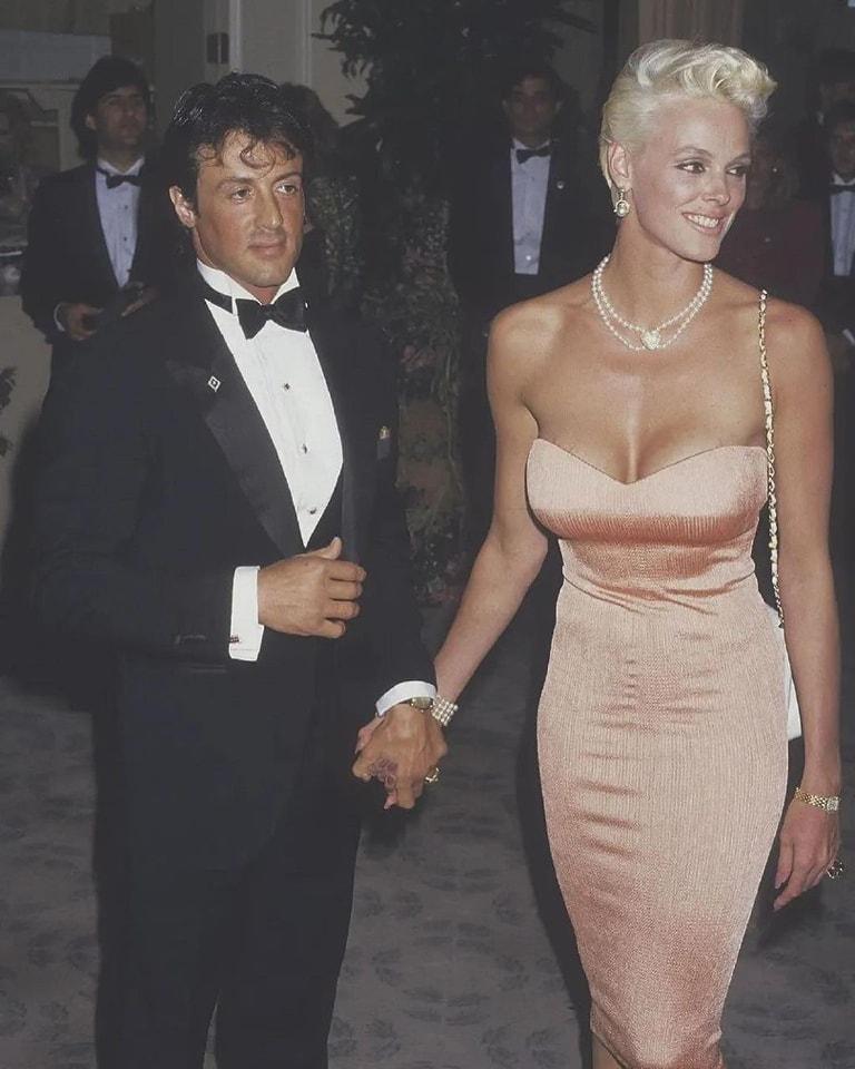 ylvester Stallone and his wife Brigitte Nielsen attending the AFI Life Achievement Award, 1987.jpeg