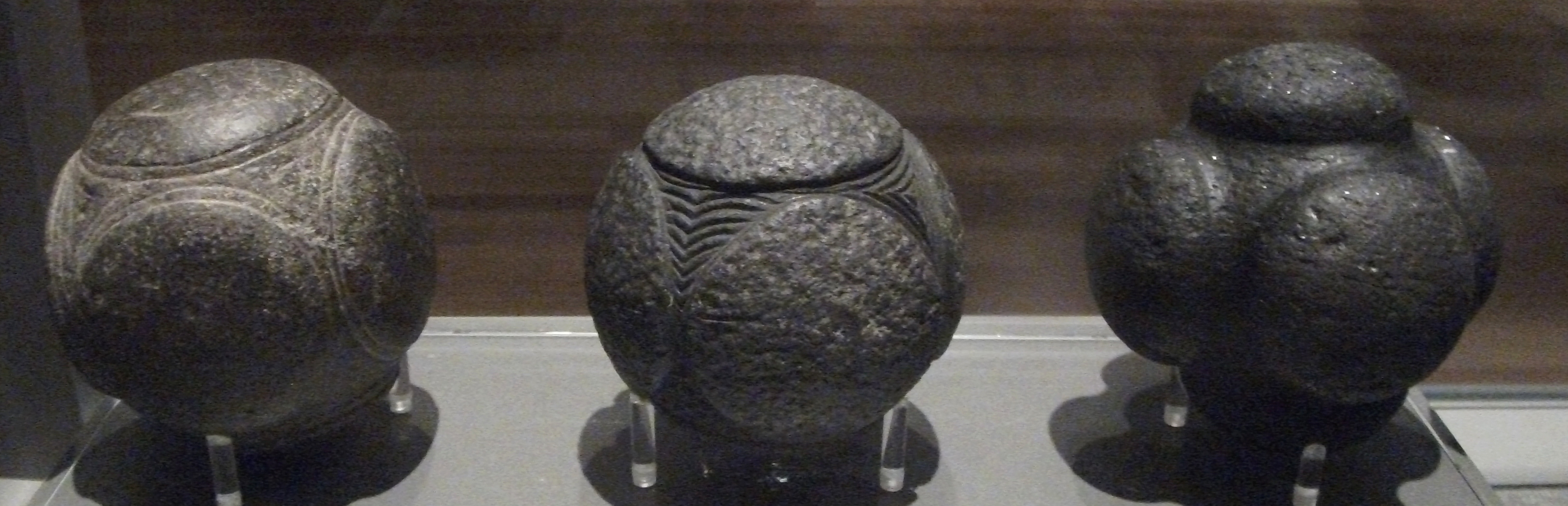 Petrospheres dated from the late Neolithic, to possibly as late as the Iron Age, Scotland. A wide range of theories has been produced to explain their use or significance, with none gaining very wide acceptance.jpg