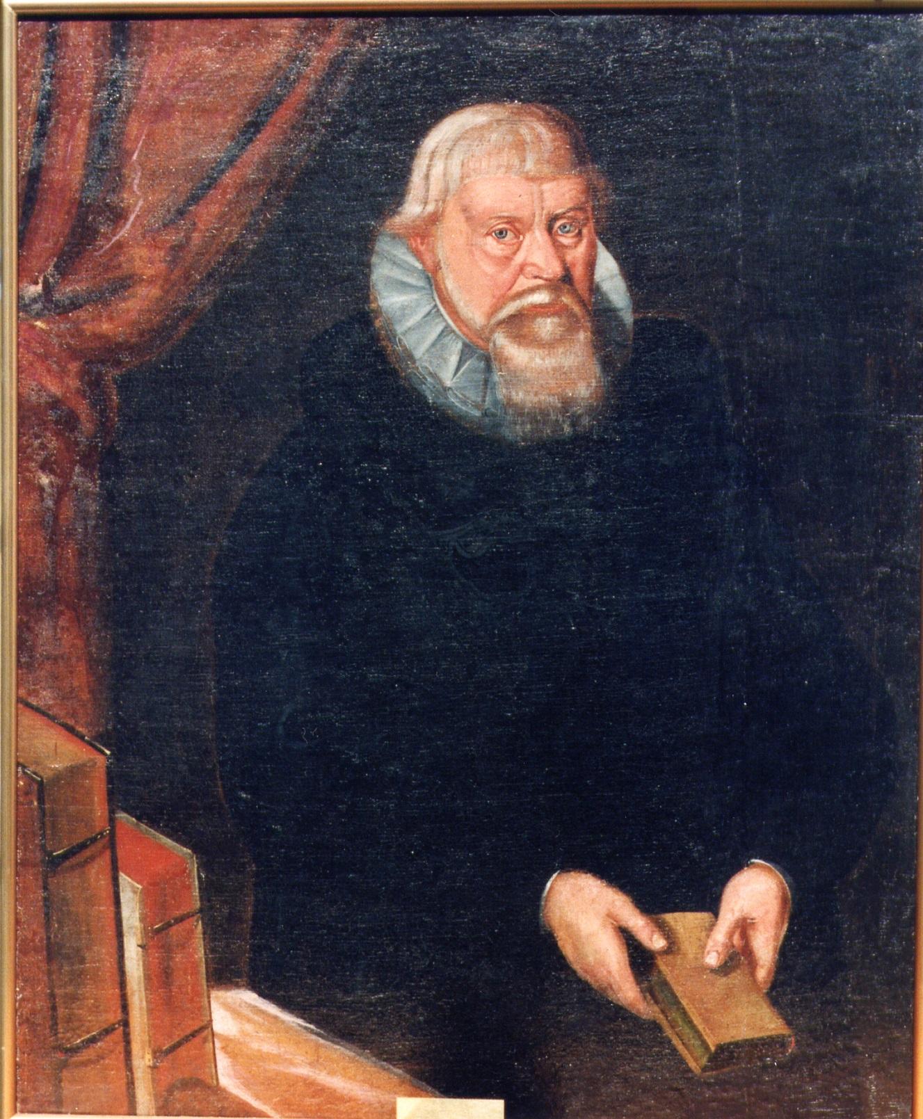 My 10th-great-grandfather Absalon Absalonsen Beyer, born 1559 in Bergen, Norway, died 1630 or 1639, in Kinn, Norway.jpg