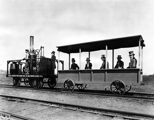 Tom Thumb, the First American-Built Steam Locomotive to Operate on a Common-Carrier Railroad, 1829.jpg