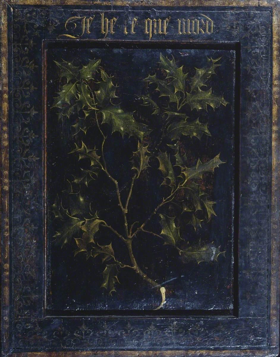 Rogier van der Weyden workshop - Branch of Holly (verso) (1430s).jpeg