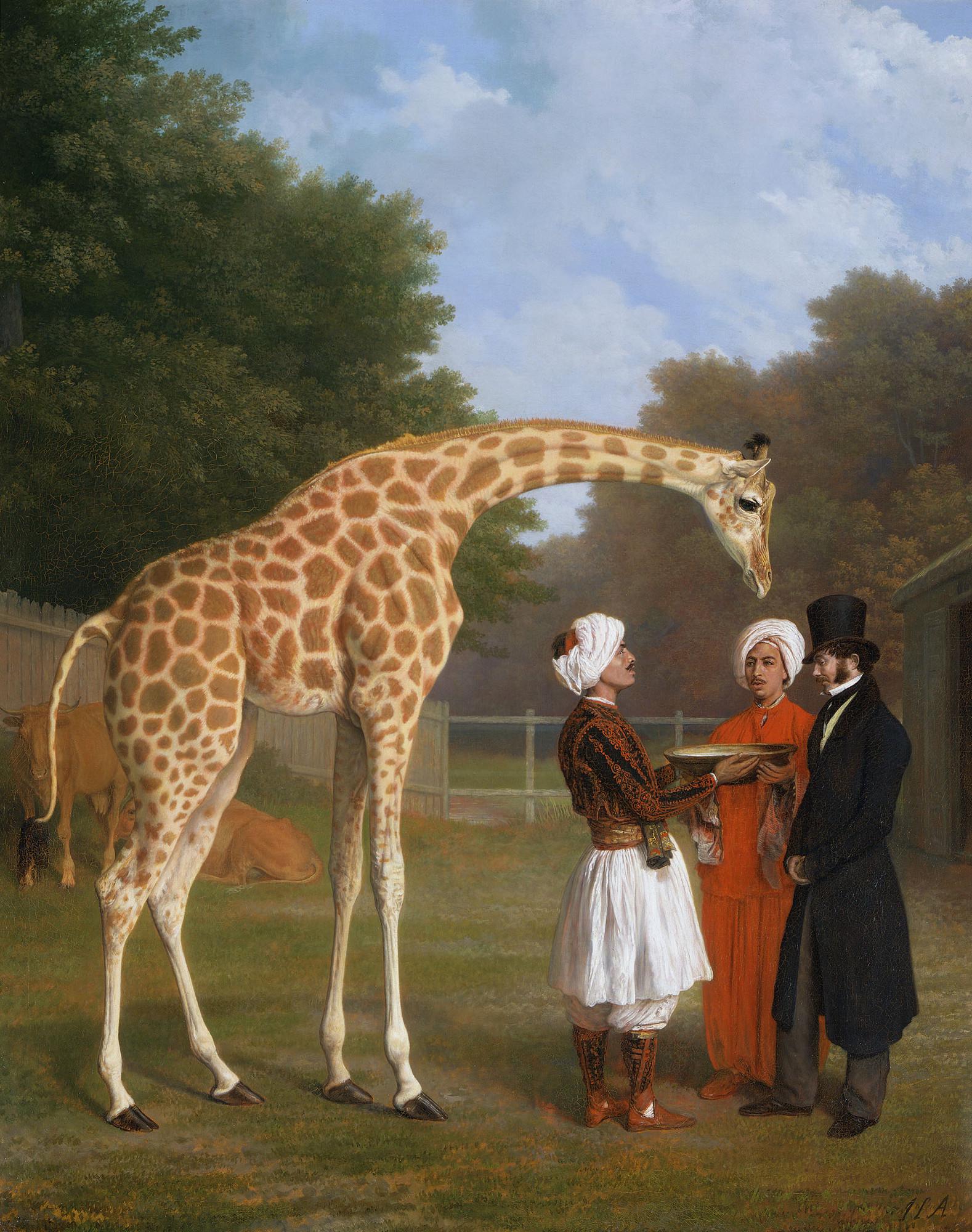 The Nubian Giraffe - Jacques-Laurent Agasse, 1827.jpeg