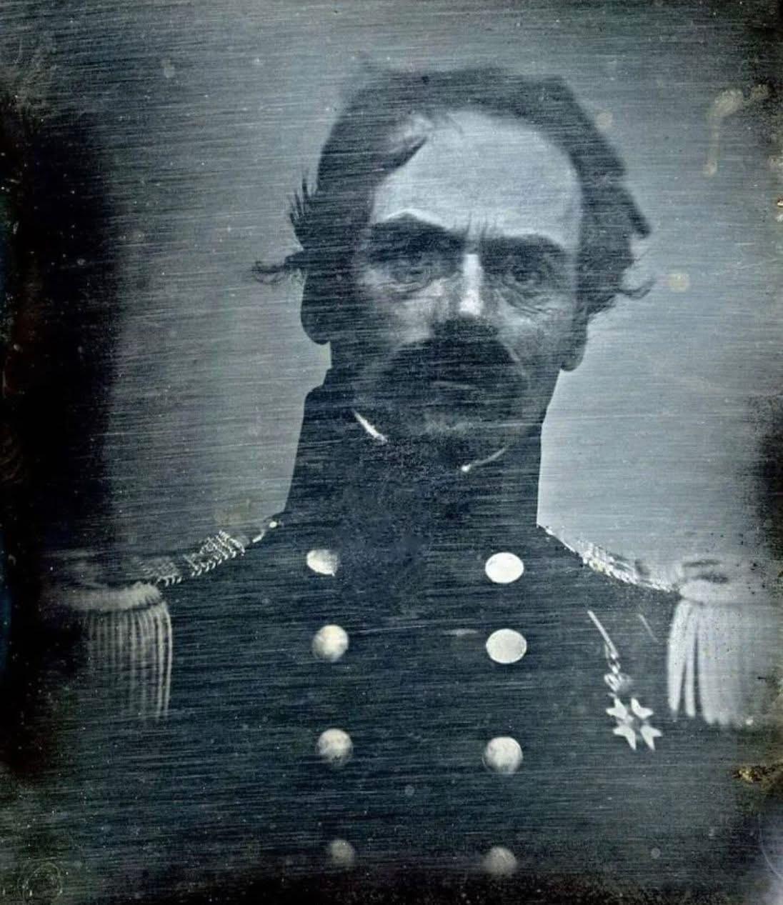 The first photo of a Swedish man. A unknown major from 1841.jpeg