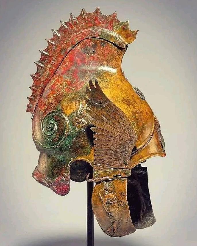 Bronze Winged Helmet of Phrygian-Chalcidian design, 4th century BC.jpeg