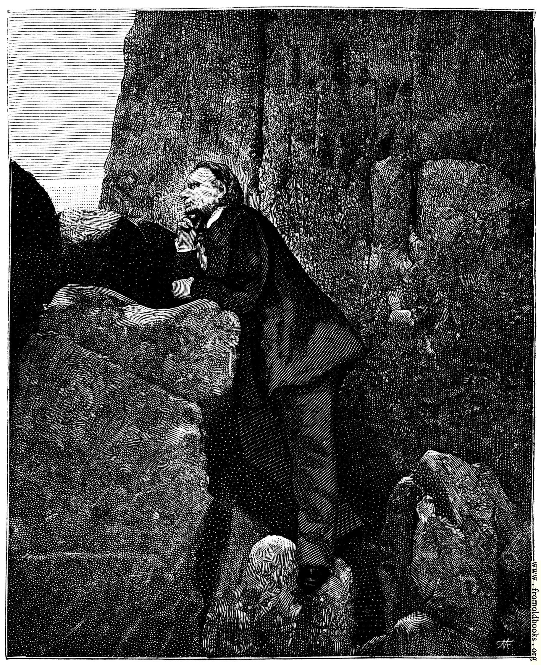 Victor Hugo amongst the rocks at Jersey.jpg