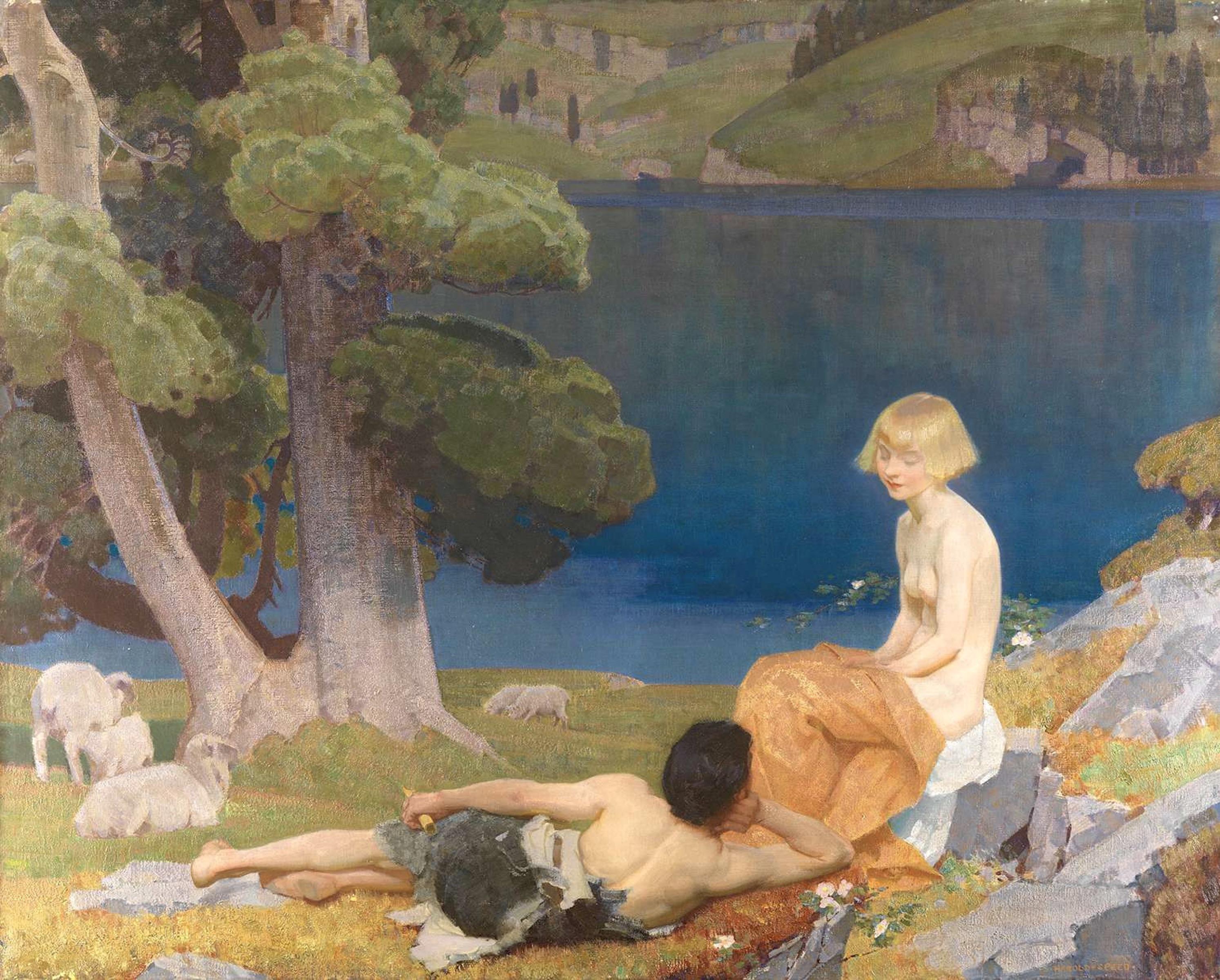 Harold Speed, Daphnis and Chloe, 1924.jpeg
