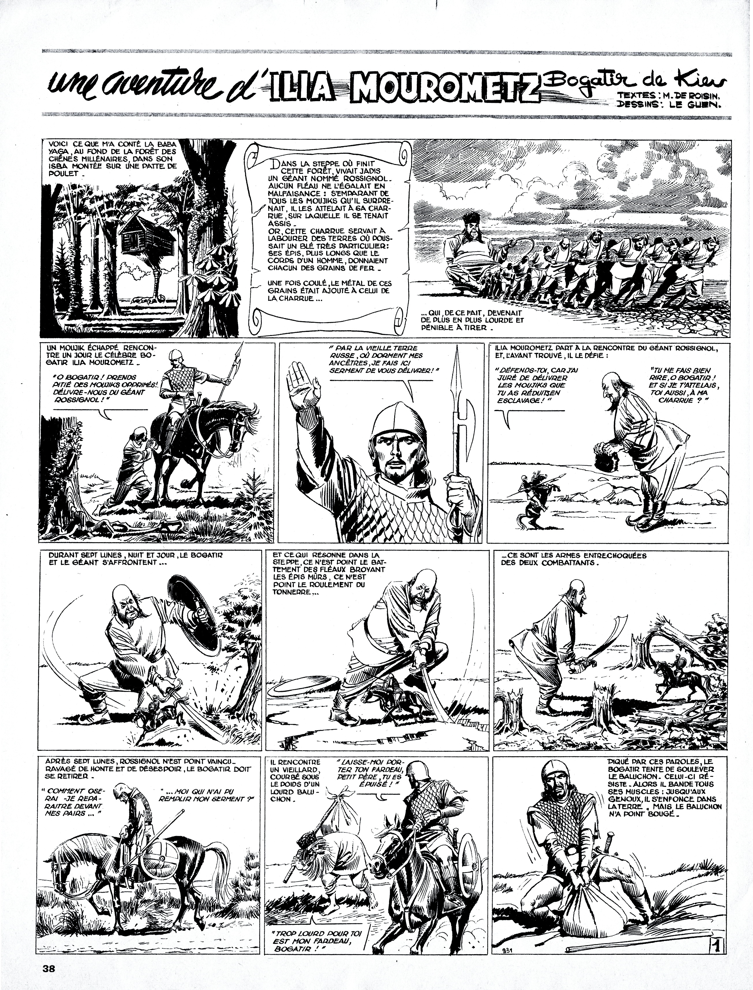 Le Guen P., De Roisin Michel. Illia Mourometz, Bogattier de Kiev. Vaillant - 931 1963-03-17. P.38.jpg
