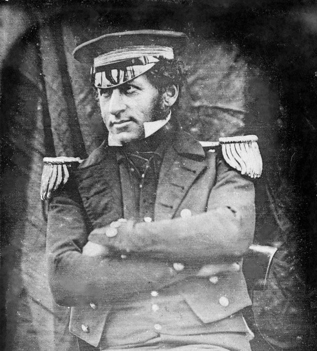 Royal Navy officer and Polar explorer Lieutenant Graham Gore (c1808-1847) in 1845. Signer of the Victory Point Note.jpg