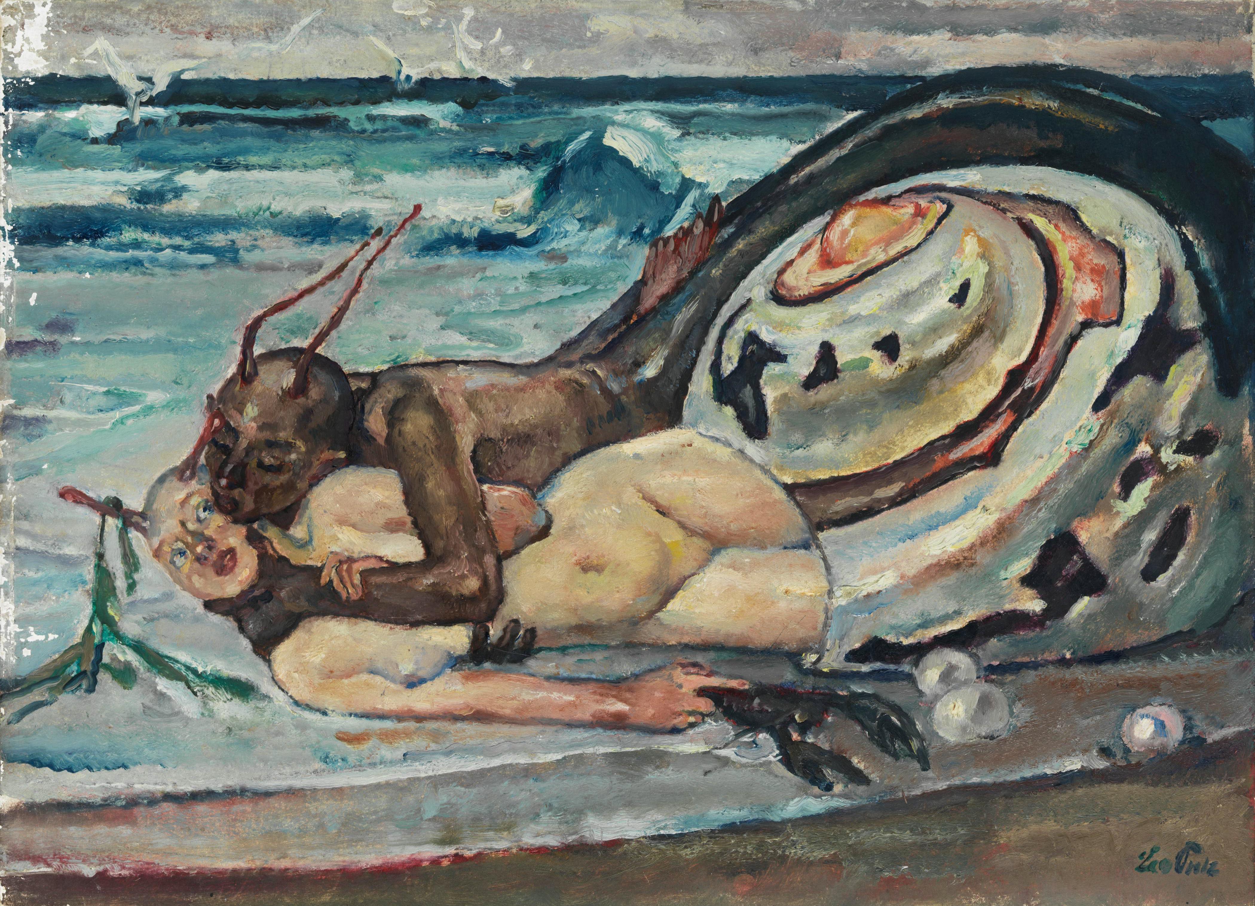 Leo Putz - Snail Lovers by the Sea (1904).jpeg