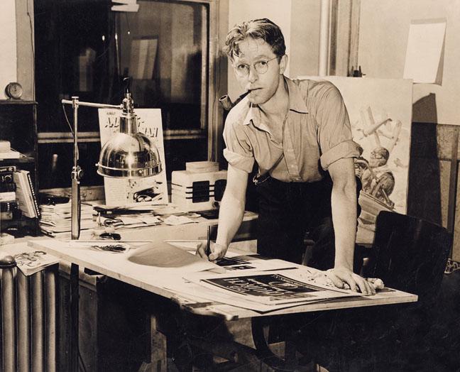 Prolific comic book artist Bill Everett (1940s), co-creator of Daredevil and sole creator of Namor the Sub-Mariner.jpeg