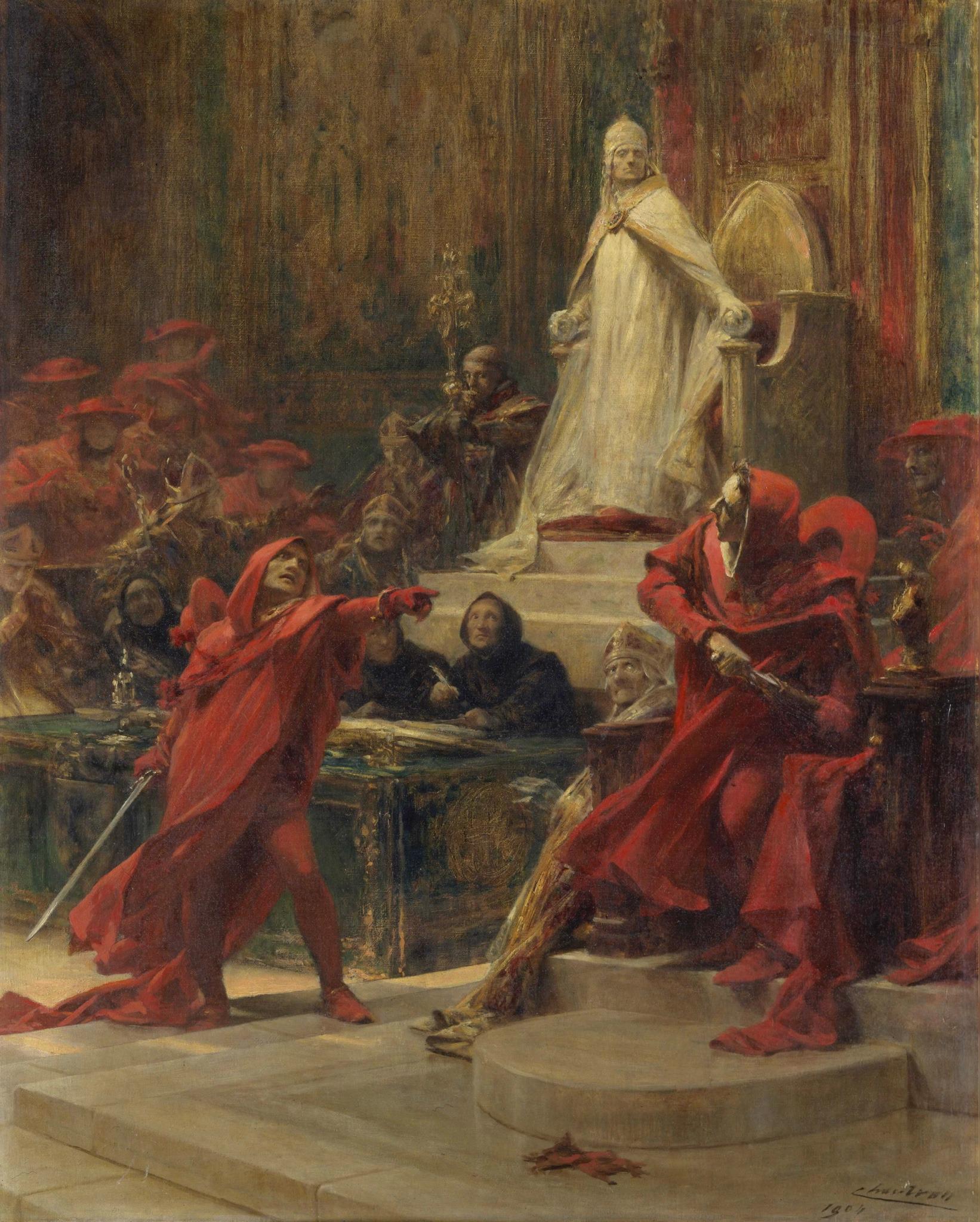 Cardinals' Quarrel by Théobald Chartran (1904).jpeg