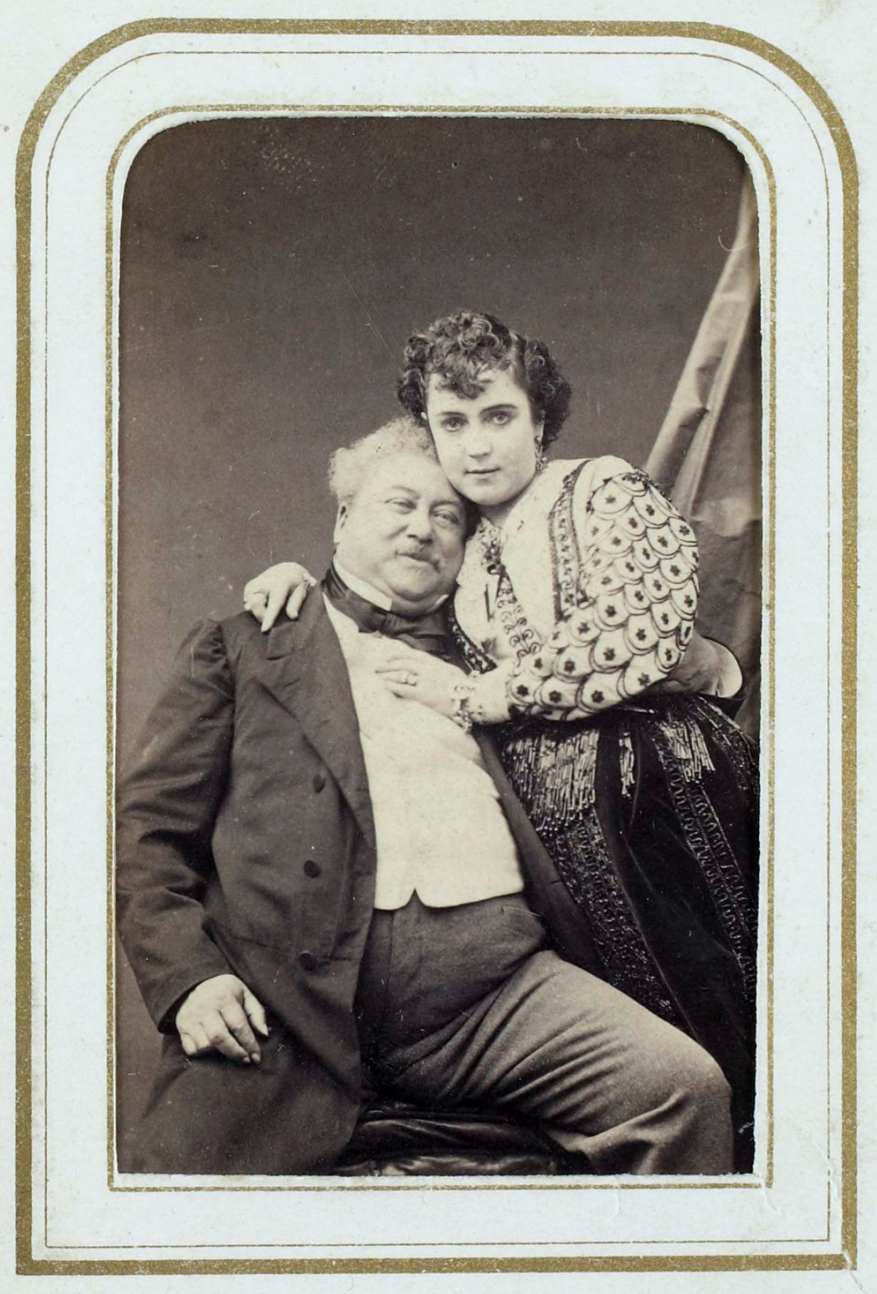 Актриса Ада Айзекс Менкен и писатель Александр Дюма-отец, 1867 г., Париж.jpg