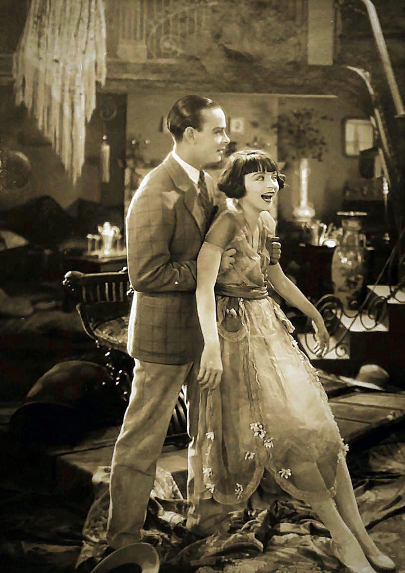 1925. Colleen Moore and her brother Cleve goofing on the set of We Moderns.jpeg