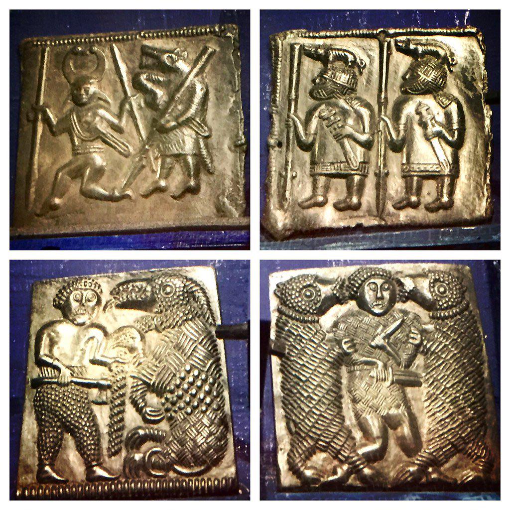 The Torslunda plaques, bronze matrices intended to adorn rich helmets of the sort found at Vendel, Valsgärde, and Sutton Hoo. 6th–8th century CE.jpeg