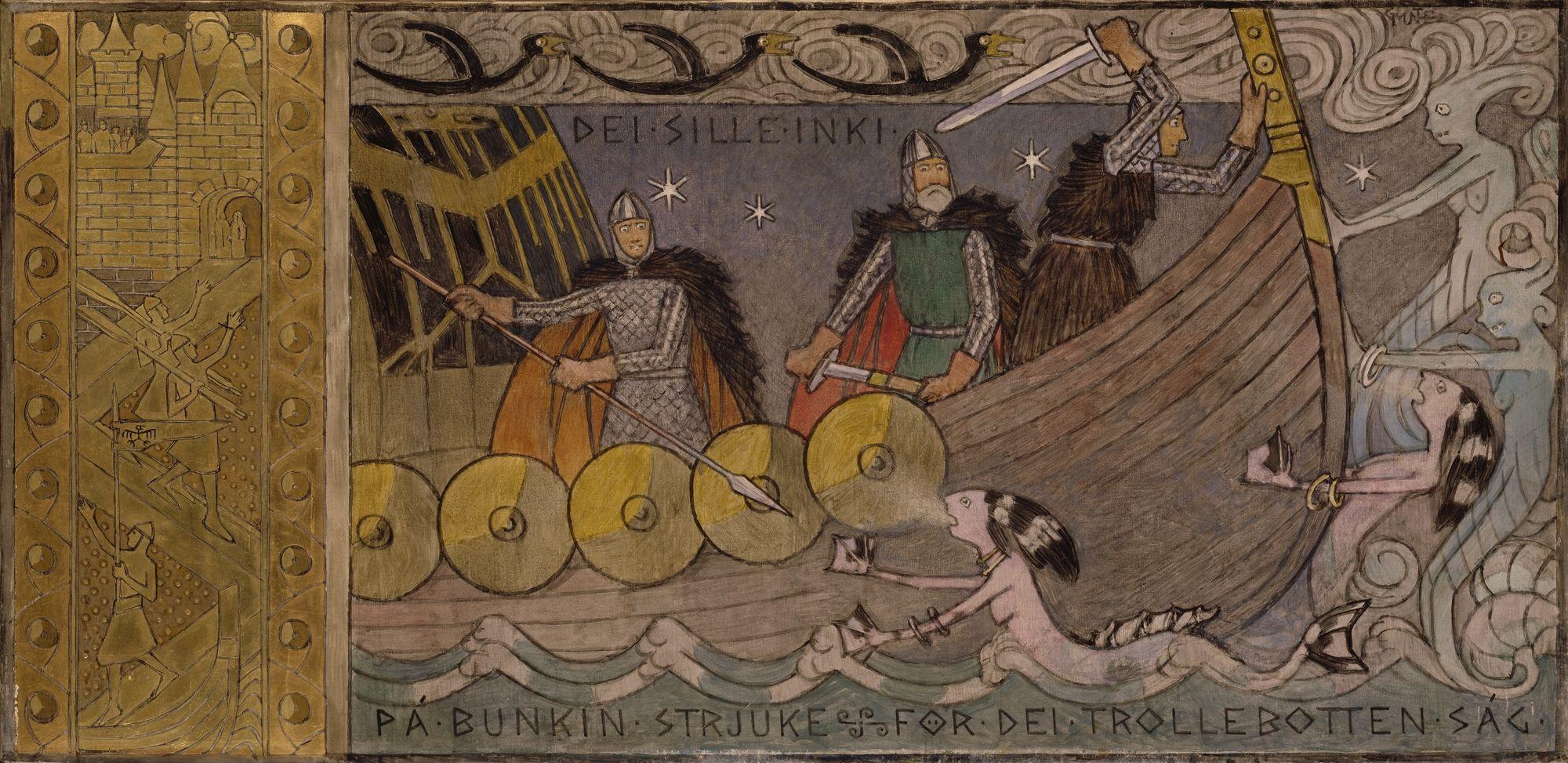Åsmund and his Brothers on the Sea - Gerhard Munthe, 1904.jpeg